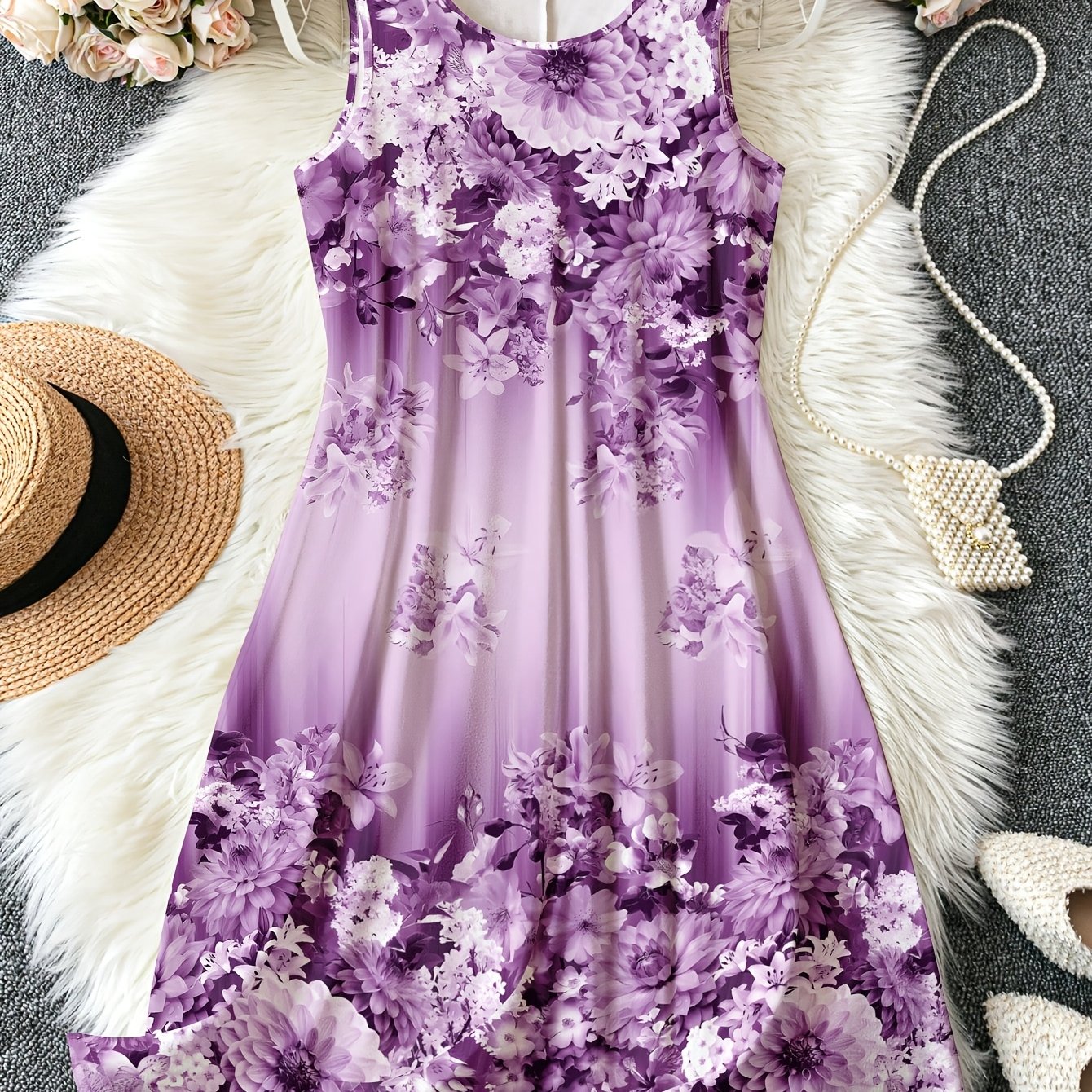 TEMU Plus Size, Size Printed Dress