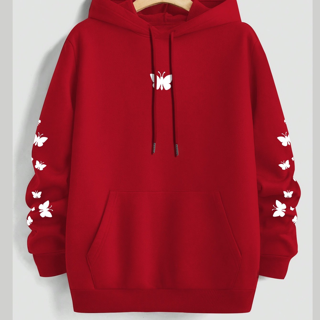 TEMU Los Angeles Spring/autumn New Arrival Men's Printed -lined Drawstring Hoodie With Kangaroo Pocket