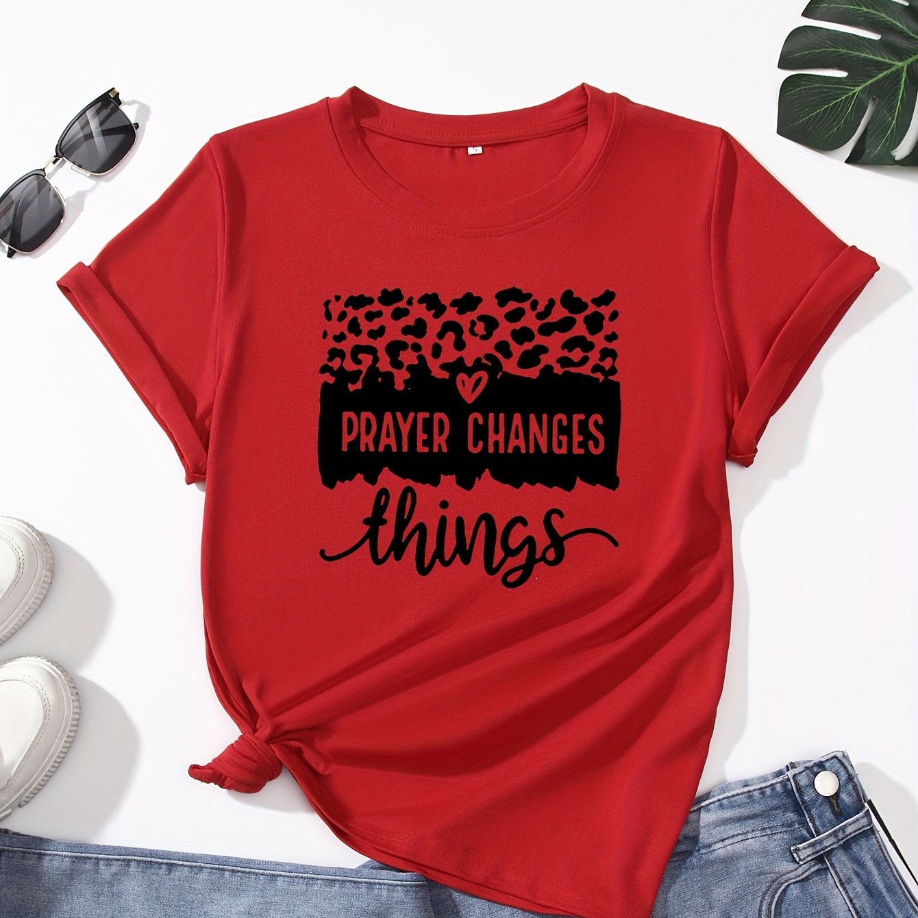 You Are in My Mind Heart Sign Printed Long T-shirt For Women's