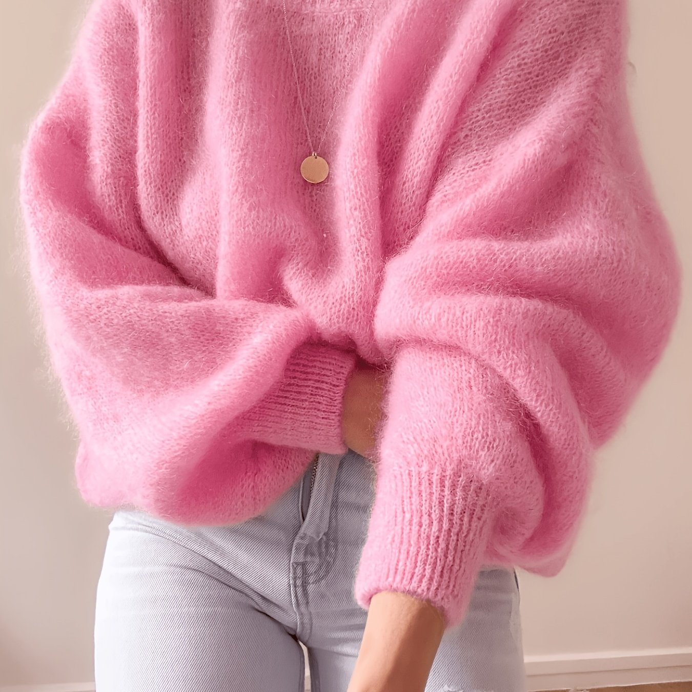 TEMU High-quality Sweater With A Soft Texture, Offering Comfortable And Loose-. Suitable For Autumn And Winter Seasons, For Warm Weather. Elegant