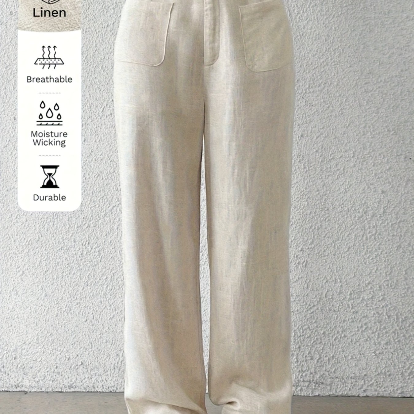 Women's Linen Summer Holiday Casual Loose Straight-leg Pants - Soft, Comfortable, And Breathable Linen Trousers