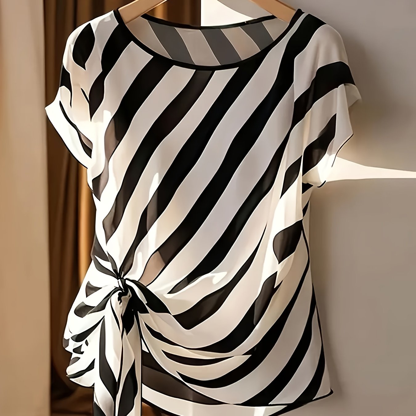 E-shop Plus Size - Plus Size - Richtungsweisender Stil 2 Elegante Sommerurlaub Rundhals Ärmellose Bluse, Damenhemd