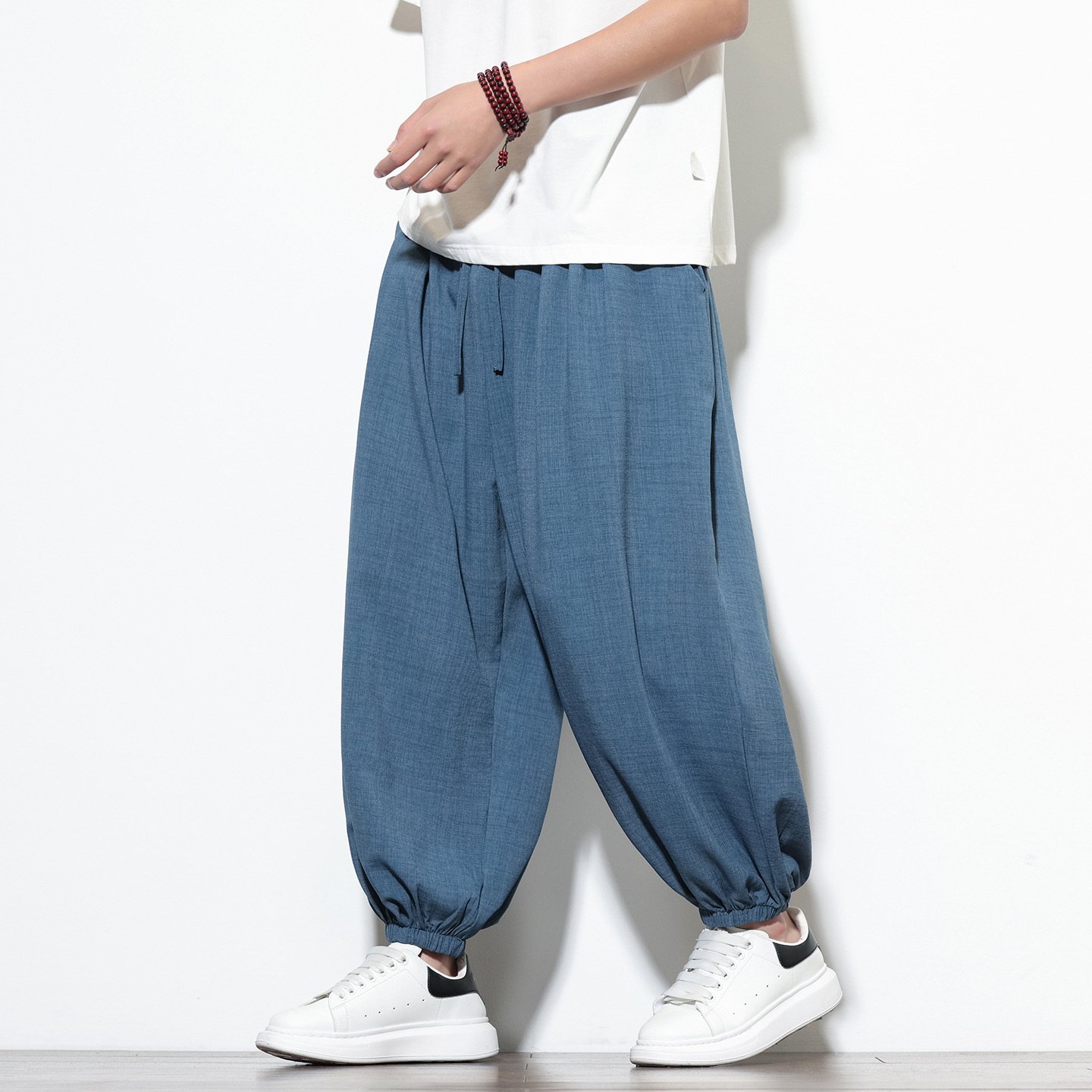 2026 Spring/summer 's Casual Trousers, Loose Fit, Plus Size, Lightweight Breathable Lantern Pants