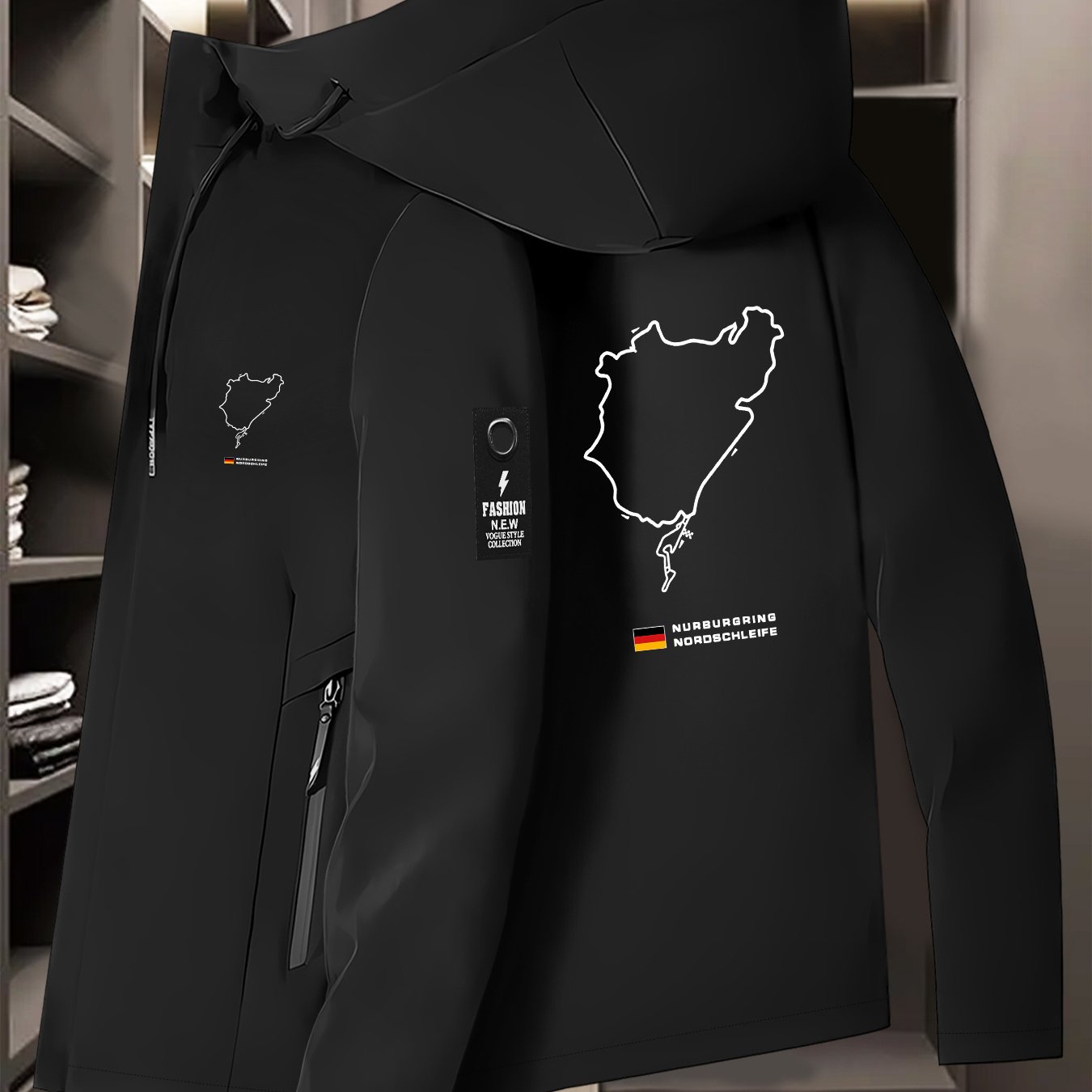 E-shop Neue Paarjacke mit -Streifenmuster, Allwetter-Winddichte Outdoor-Wanderbekleidung, Unisex-Oberbekleidung