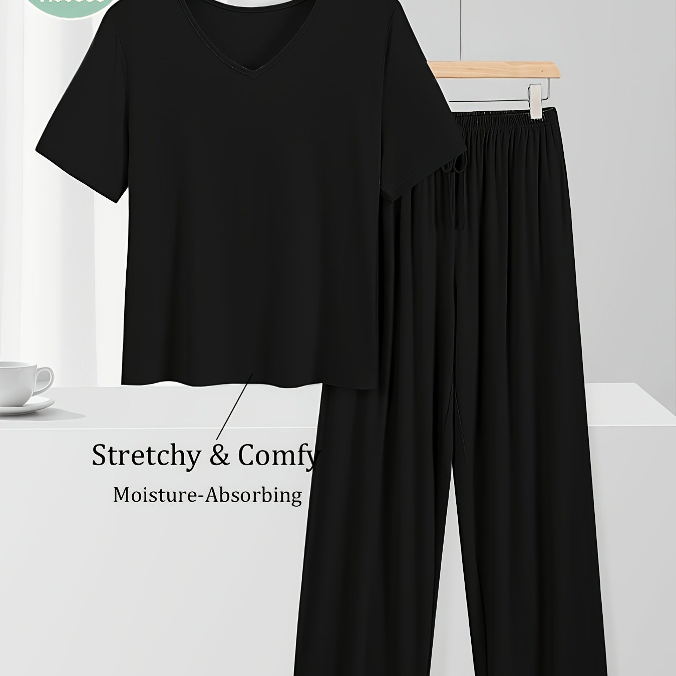 Image of Modal Pajama Set For Women - Ultra Soft And Breathable Sleepwear Soft And Comfortable Sleepwear Pajamas Set For Women - Cozy Nightwear/daily/ice/relaxed