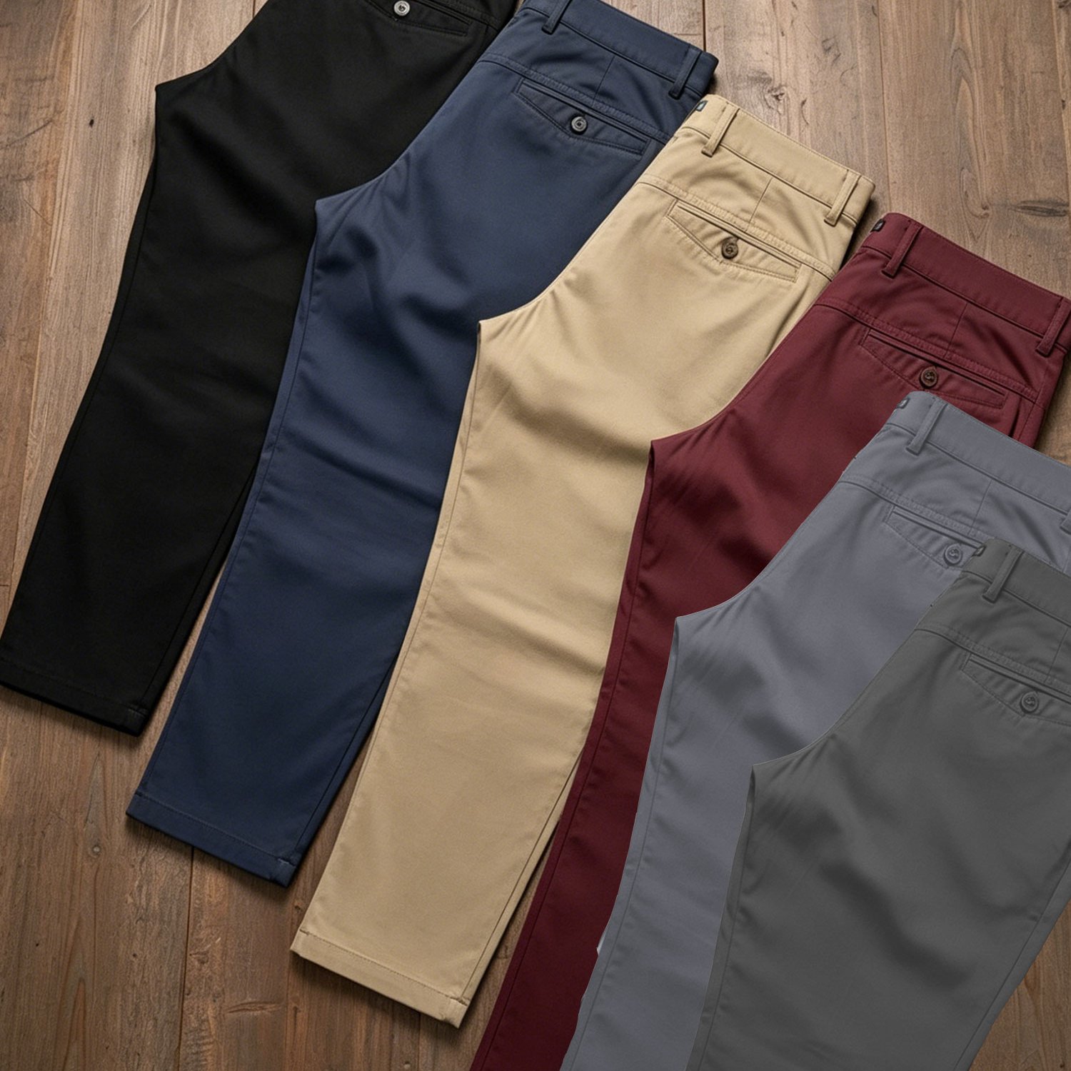 Image of [6 Colors ] Teenager's And Teen Breathable Casual Pants, 1pc/loose And Slimming, All Year Round, Soft And Breathable Without Restriction, A Cost-effective /personal Use, Business Dress