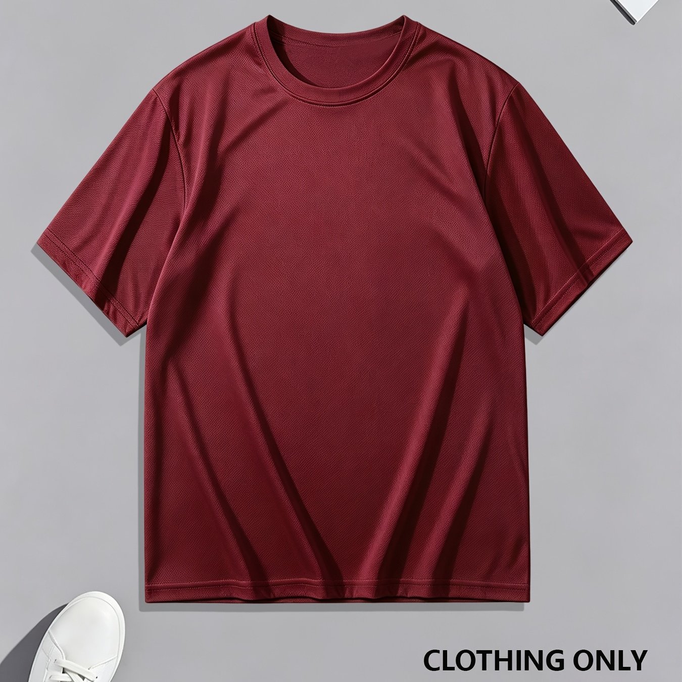 TEMU 1pc Men's Casual Sports Short-sleeved Shirt, Lightweight And Breathable, Loose And Comfortable, Suitable For Gym, Running, Swimming, Fishing,