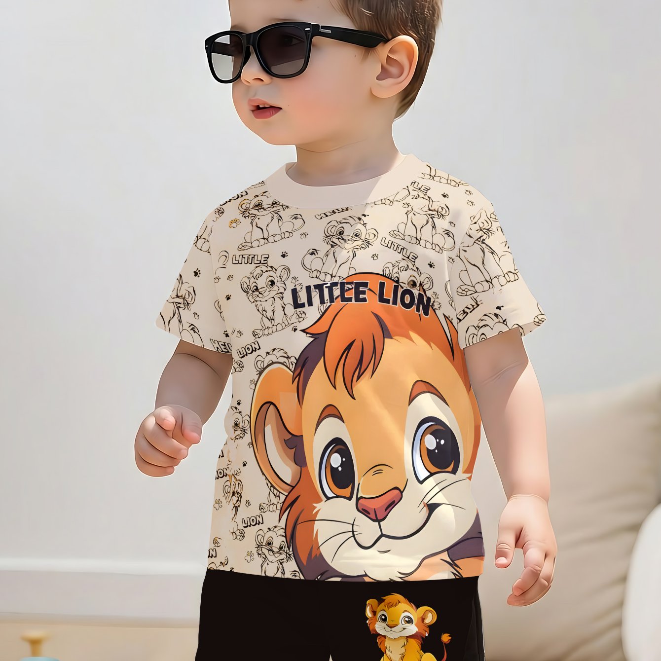 TEMU A Set Of 2 Pieces For Boys Featuring Short Sleeves And Shorts, Designed In A Casual And Stylish , Perfect For Summer Sports Wear. , Breathable,