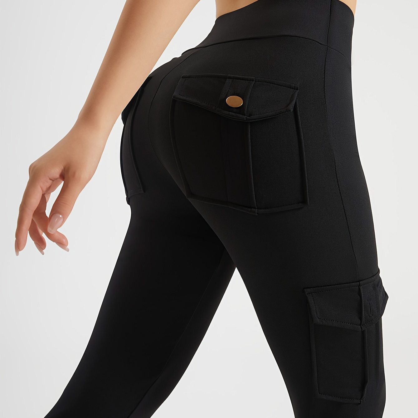 Kuva tulossa: TEMU Atmungsaktive Yoga-Hosen mit Mehreren für Laufen und Fitness, Bequeme Polyester-Sportbekleidung mit Elastischem