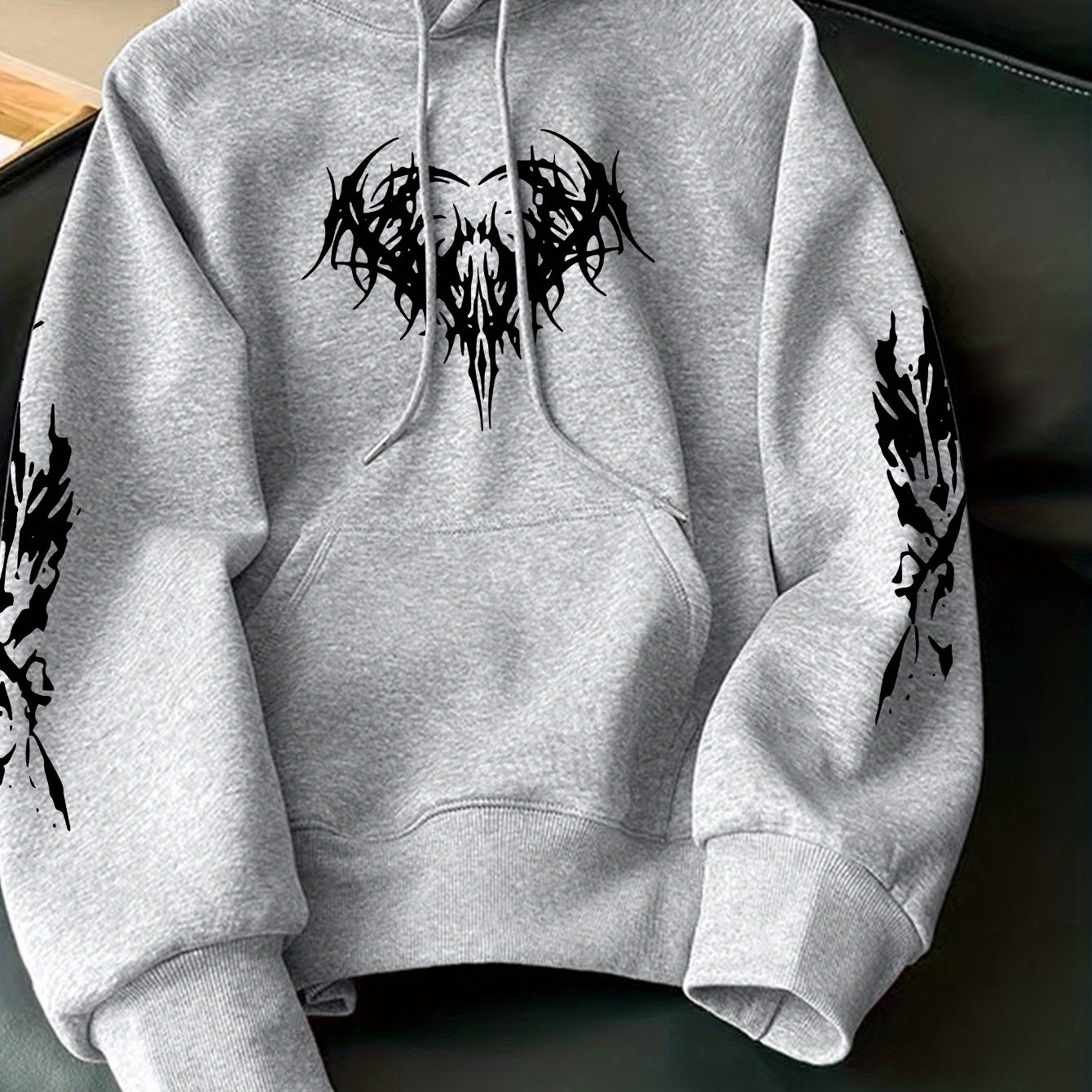 TEMU Wardrobe Essential Men's Hooded Sweatshirt Casual Wear Must-have Style, Easy Relaxed And Daily Scenes, Non-tight Fit With Exquisite And Durable