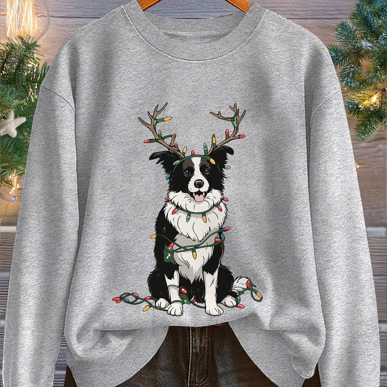 TEMU Graphic Print Sweatshirt, Crew Neck Casual Sweatshirt For Fall & Spring, Women's Clothing