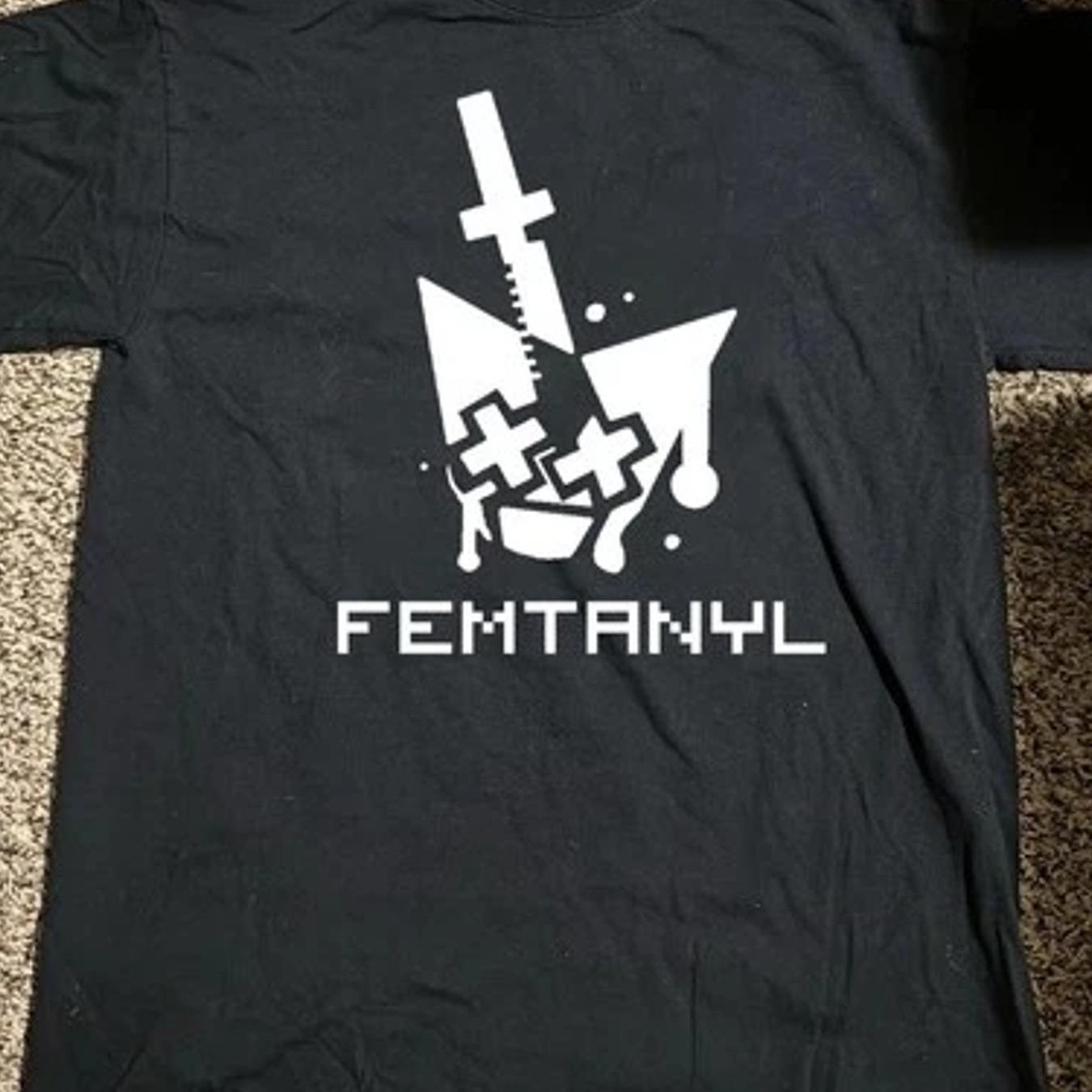 Image of Femtanyl Logo - Short Sleeve Casual Round Neck Tee With Iconic Band Print, S-5xl Sizes, Machine Washable Suitable For Wear, Everyday & Special Occasions, Minimalist Style For -