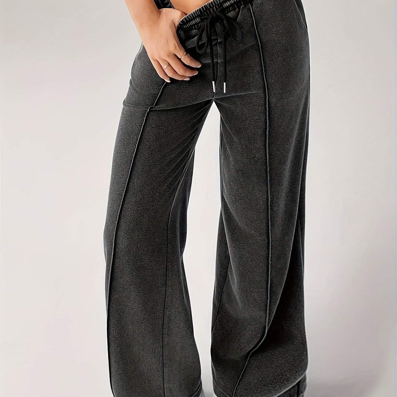 E-shop Herbst/Winter Limitierte Edition Damen-Mode Jogginghose mit Kordelzug weiter Beinform