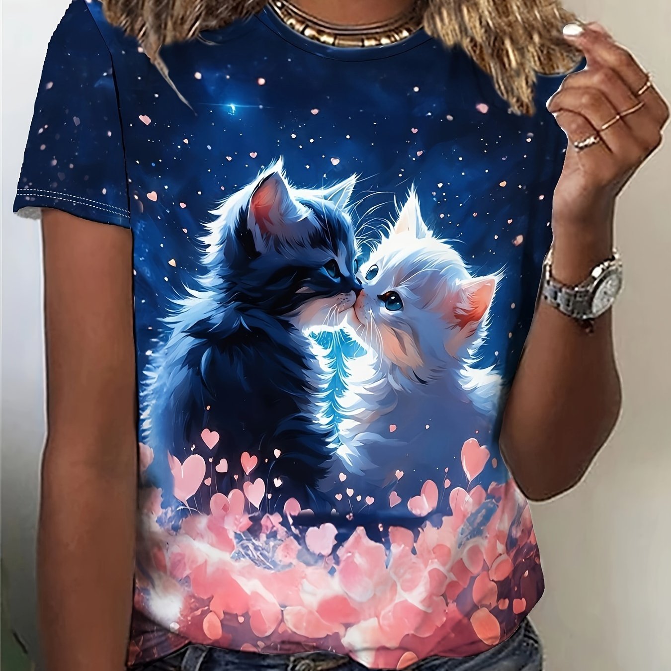 Round Neck, Short Sleeves