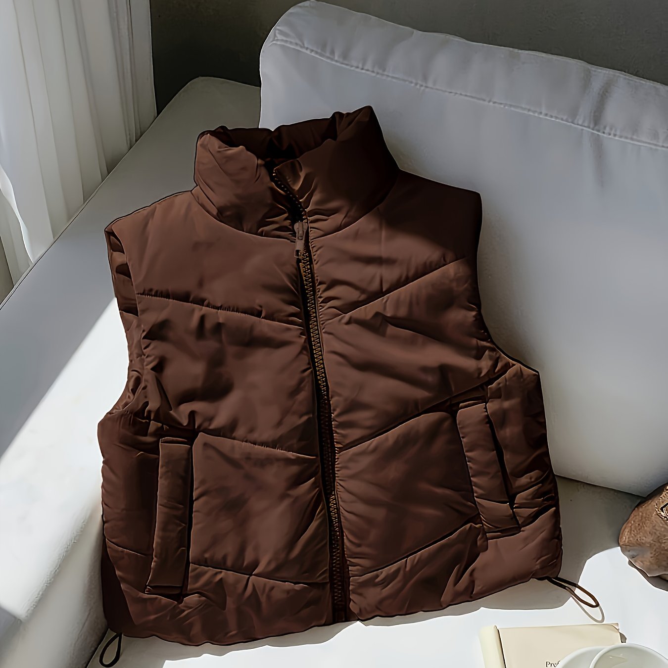 TEMU Hot Autumn Women's Padded Jacket Coat Thickened Warm Vest Coat Zd00731039