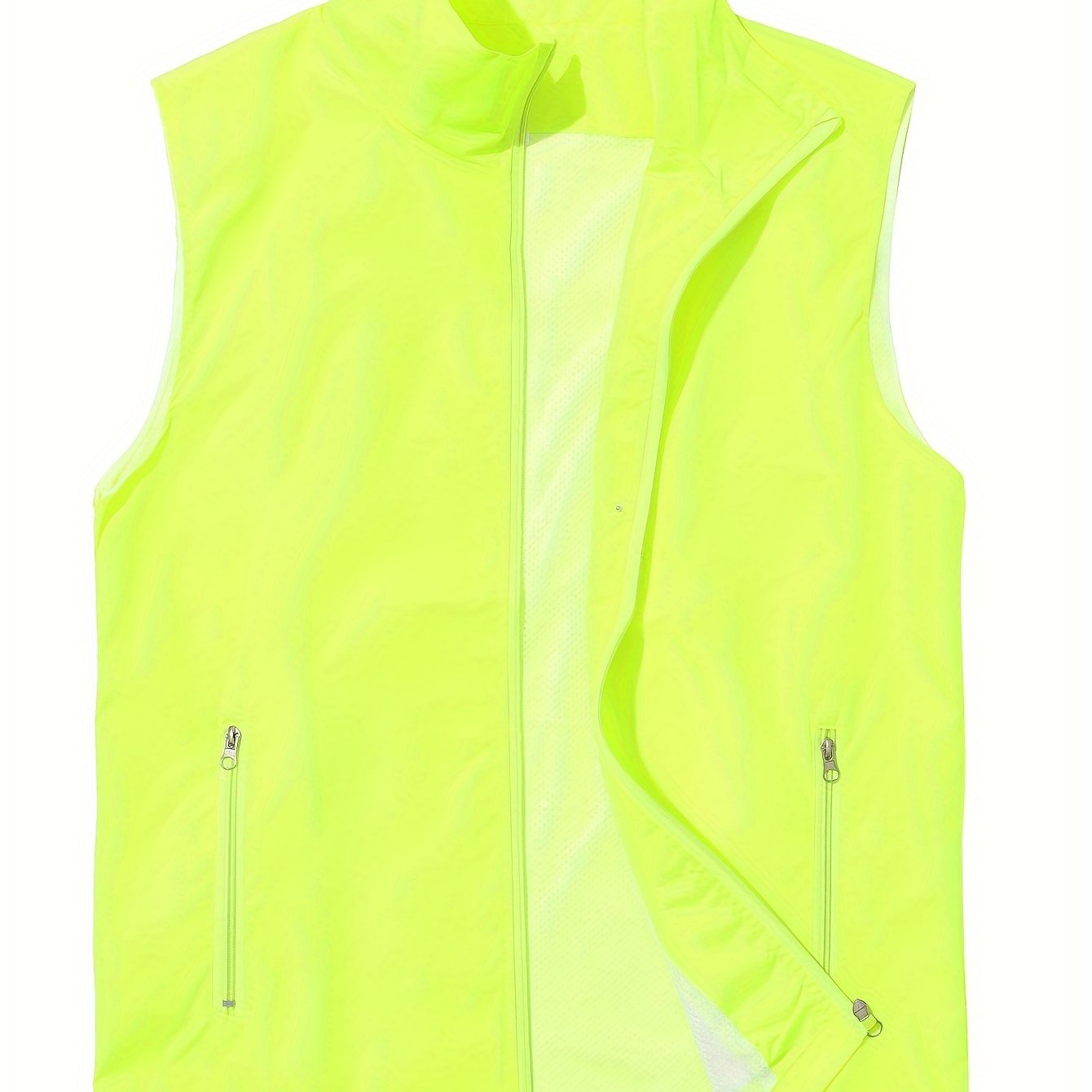 TEMU Men' Band Collar Vest Jacket For Outdoor Daily Life,
