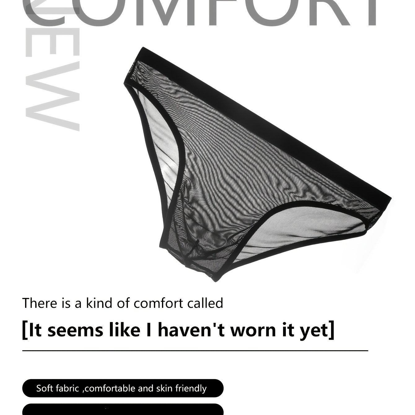 TEMU 1pc Of Men' Color Triangle Underwear, Low Waist Breathable Underwear, Suitable For Daily Wear