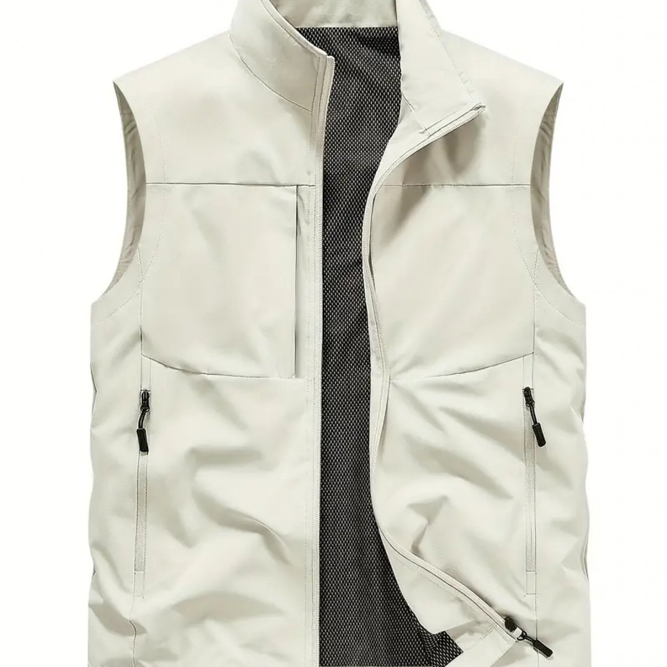 TEMU Obm Men's /summer Fashionable Breathable Vest, Casual And Simple, With Inner , Couple' Color Vest, Gift For Boyfriend, Husband, Or Friend