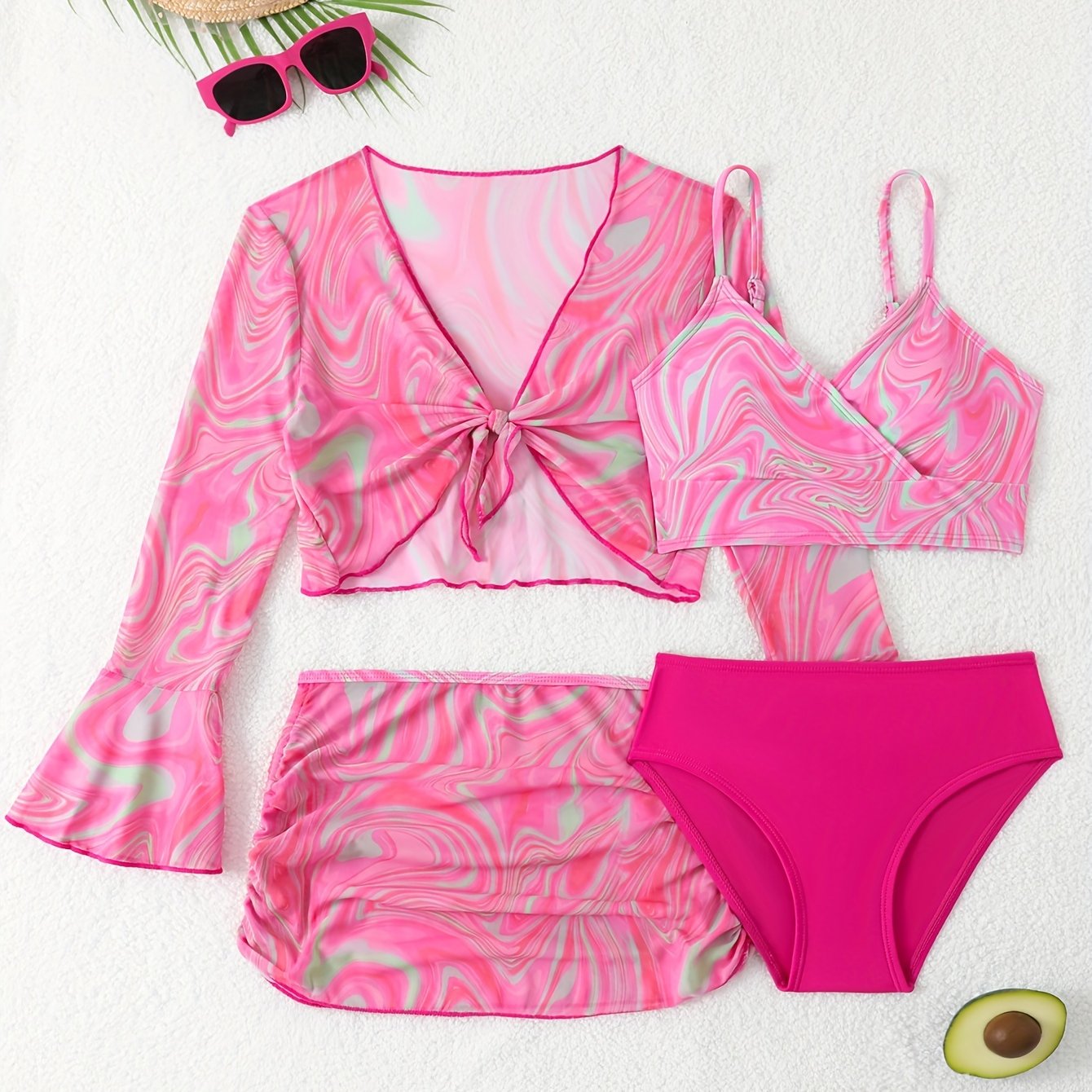 Four-piece Bikini Sunscreen Set