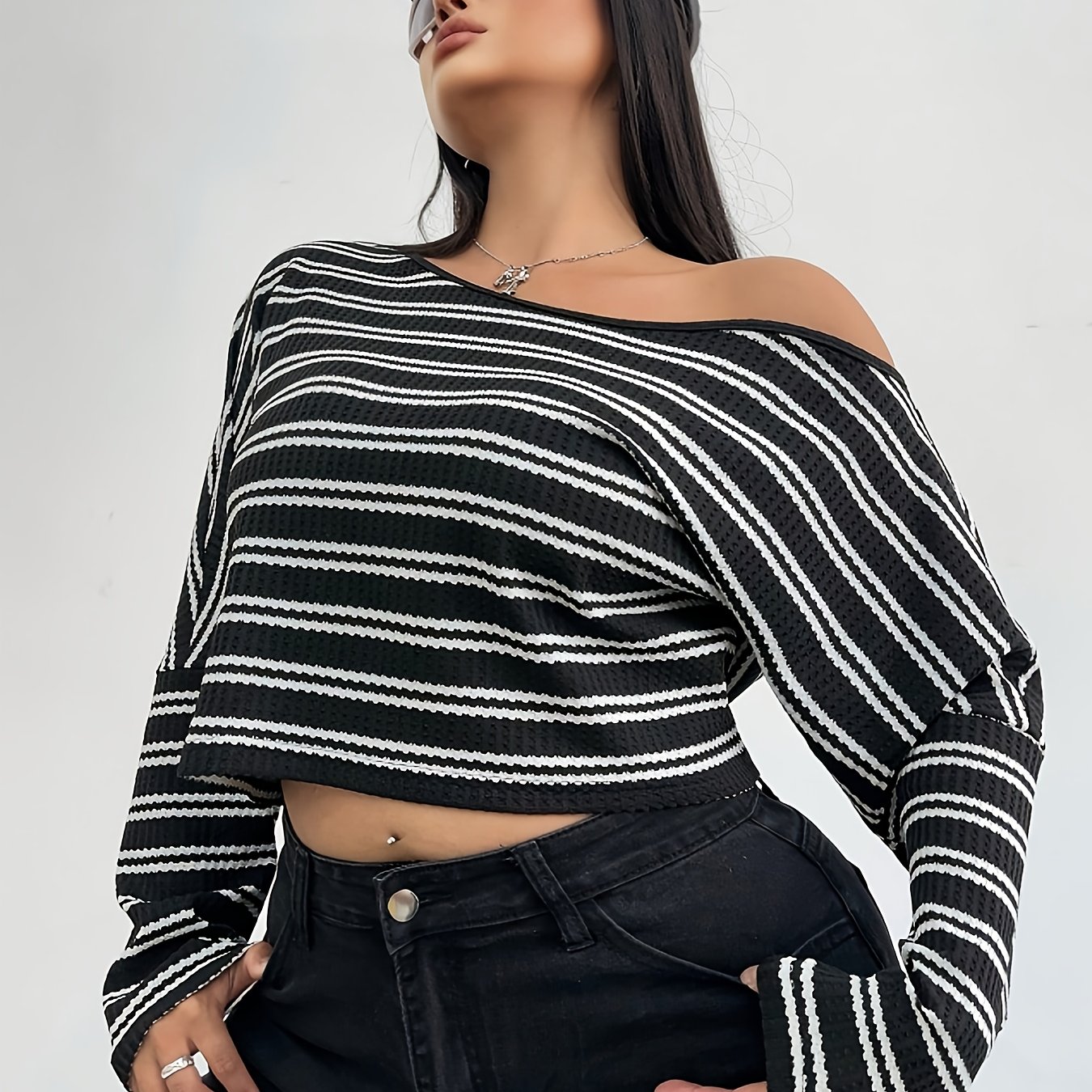 TEMU Plus Size, European And American Cross-border Plus Size Casual Simple Versatile Party/holiday/date Top