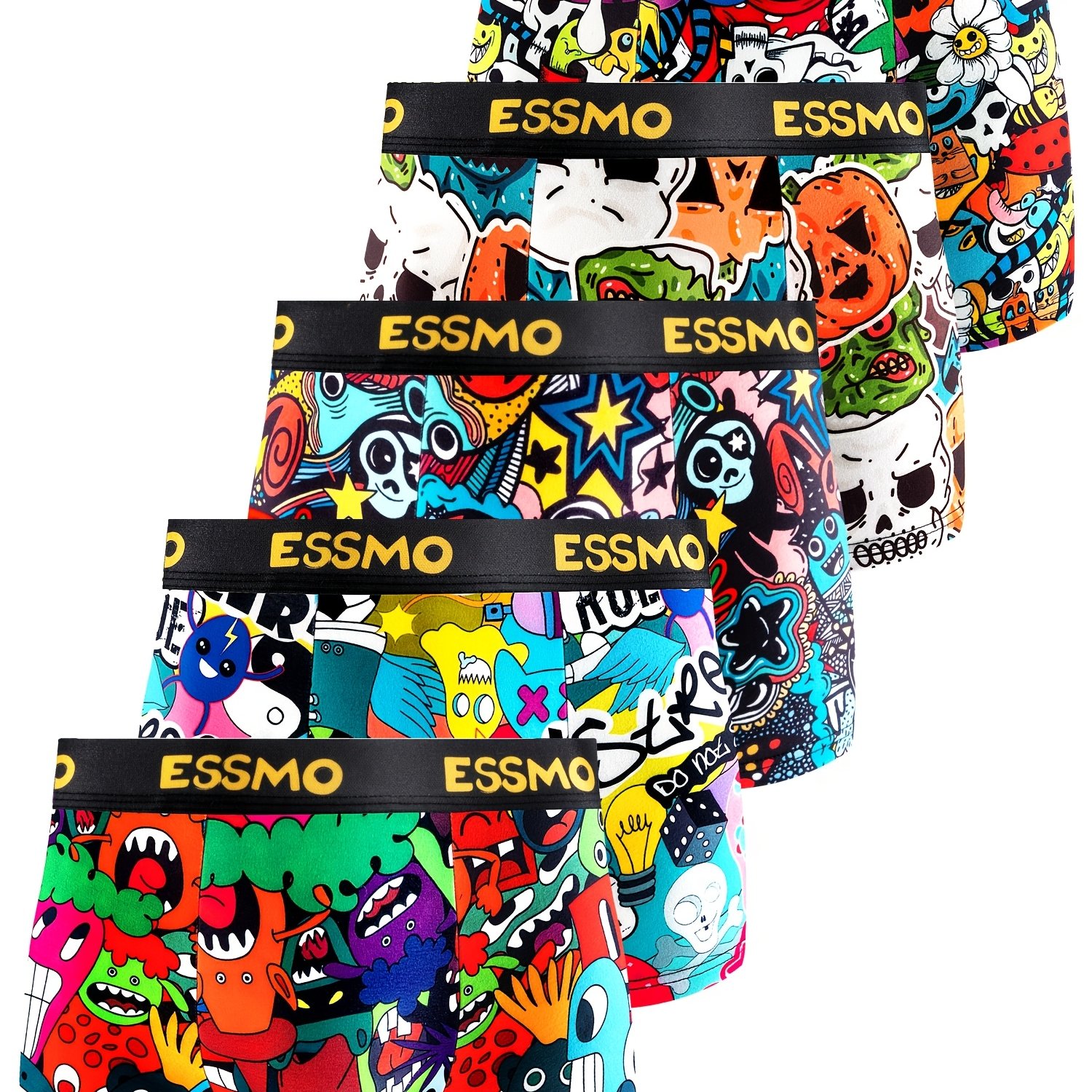 5pcs Men's Boxer Briefs Short