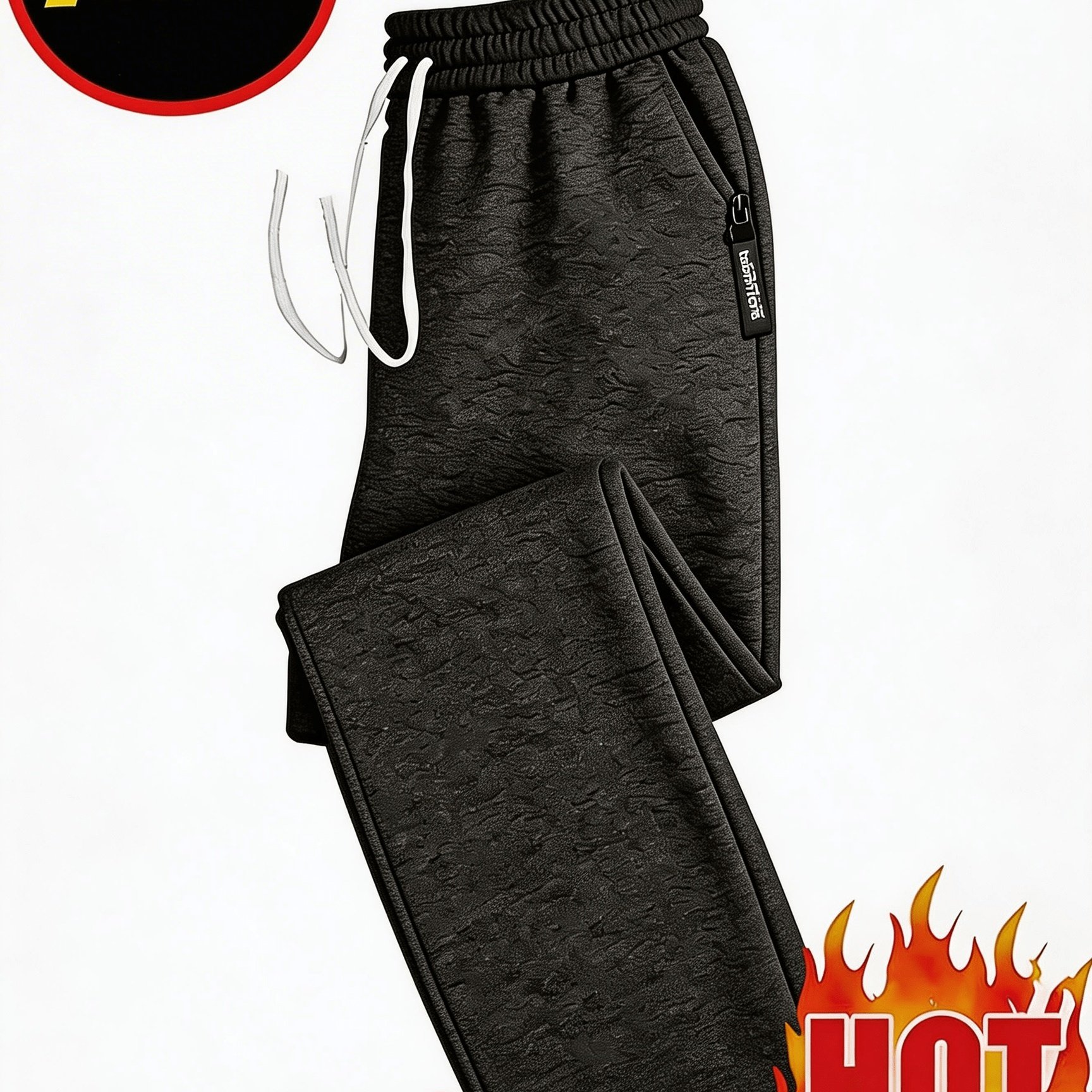 TEMU 3-color Men's Casual Jogging Pants | 1pc. Men's Loose-fitting Casual Pants With Letter Pockets And Zippers, Breathable For Spring And Summer,