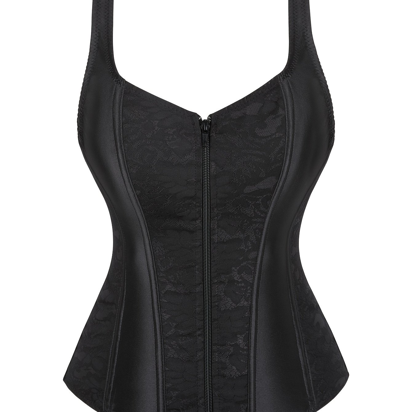 TEMU Plus-size Women's Corsets For Women Overbust Bustiers Shoulder Strap Corset Top Pirate Renaissance Corset Vest