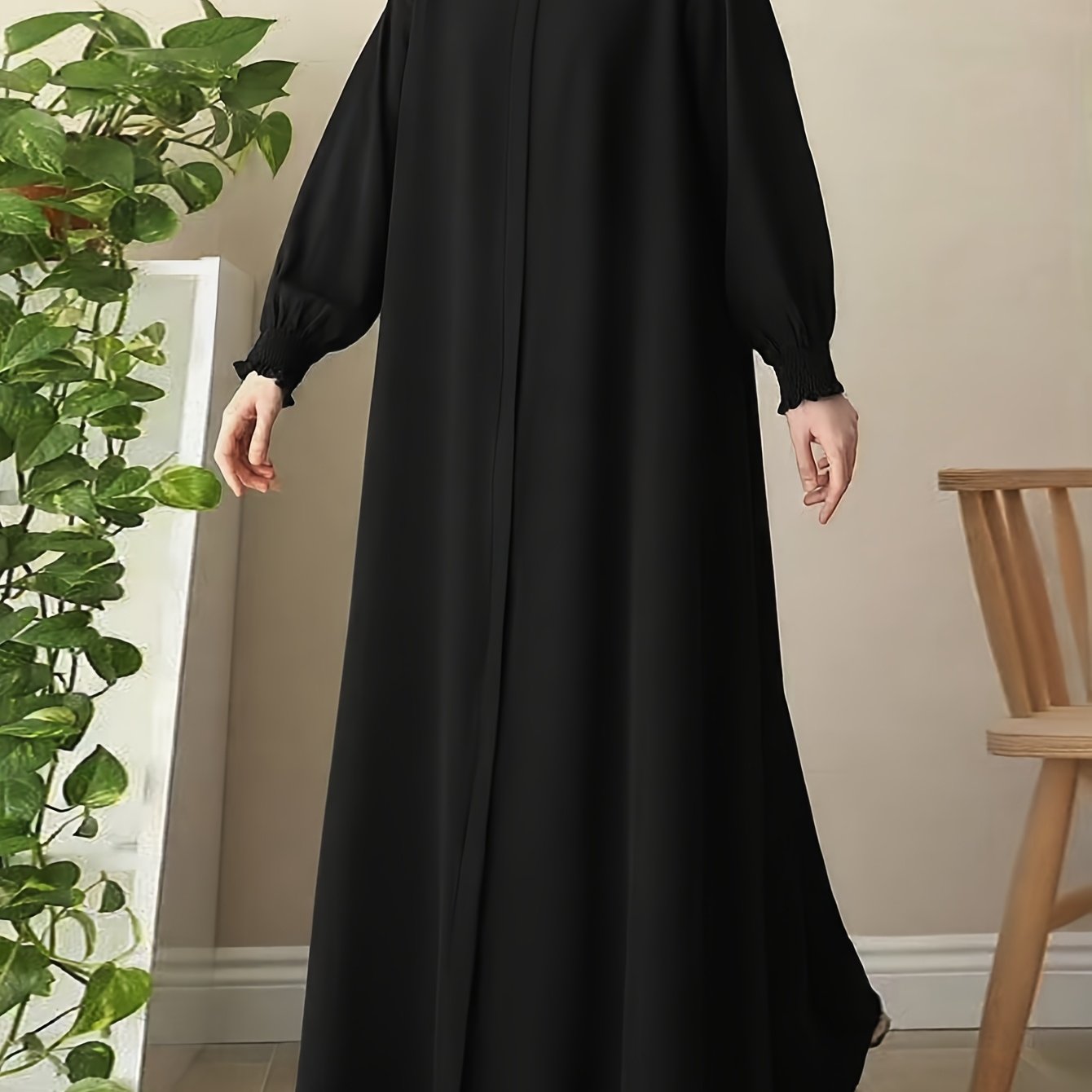 Middle Eastern Comfortable Solid Color Robe 8358