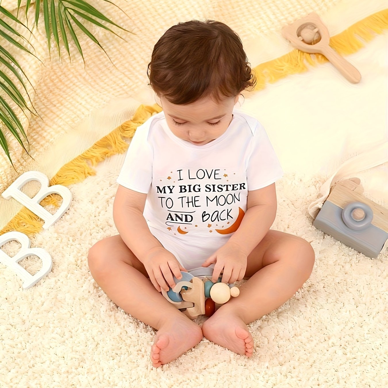 I Love My Big Sister And Back Baby Bodysuit, Perfect For Outdoor