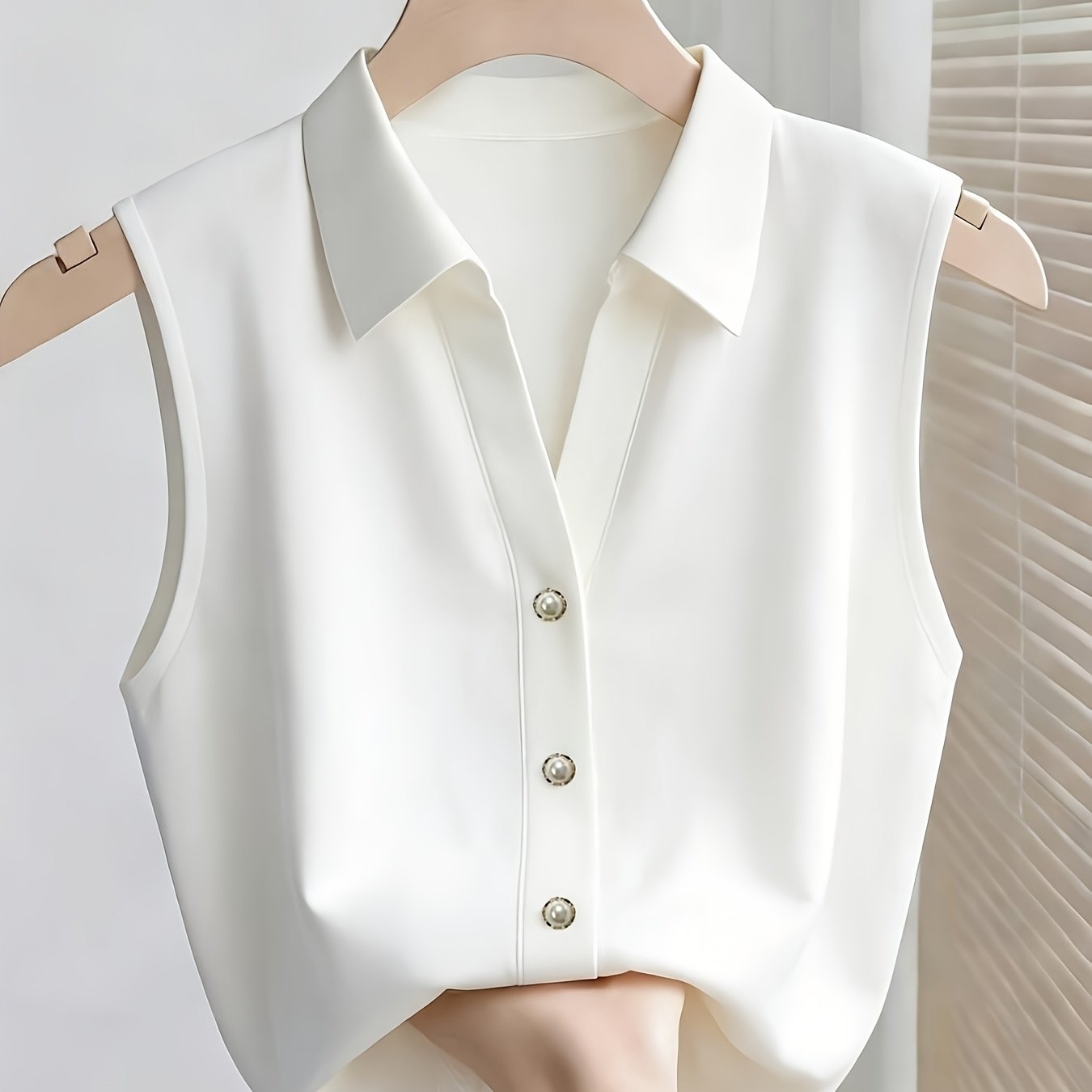 TEMU Dj260317913 Women's Elegant Casual Sleeveless Shirt