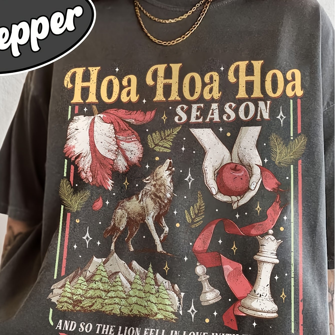 Image of Inspired Vampires T-shirt | Colors Hoa Season, Forks, Wolves Tee, Book Lover Gift, Casual Crew Neck, Stretch Fabric, Regular Fit