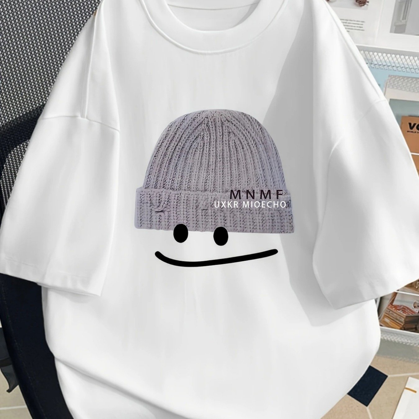 TEMU And Soft 100% T-shirt With Cute Print - Casual Short Sleeve Crew Neck Tee, Regular Fit For, Outdoor And Casual Attire - Comfortable Breathable