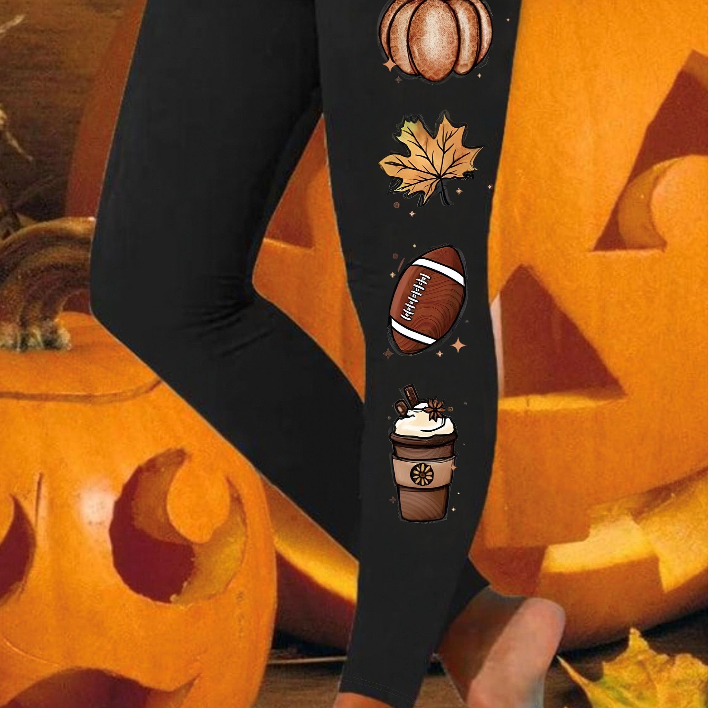 Temu Pumpkin Print … - image