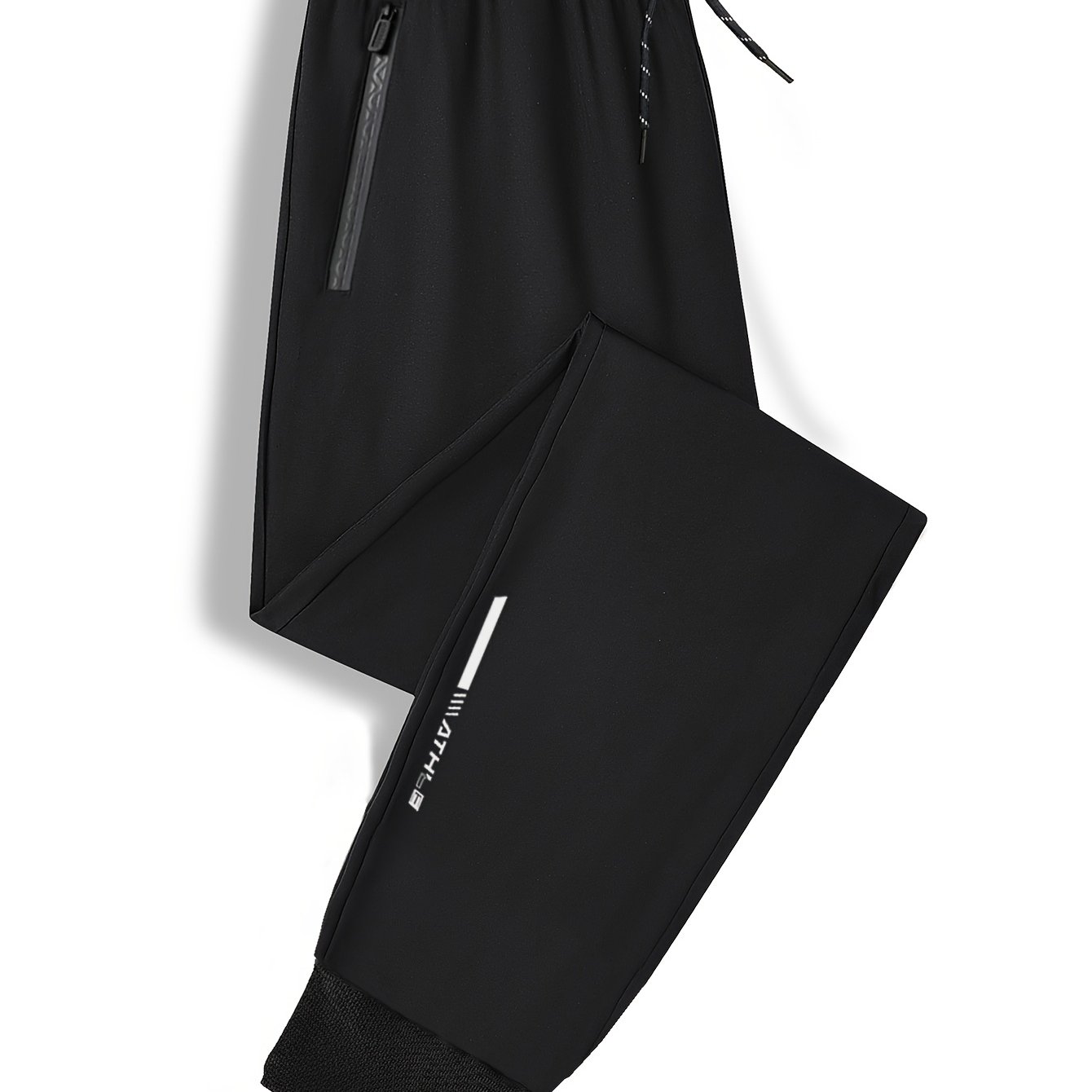 TEMU Men's Plus Size Casual Long Pants Trendy Fashion Versatile Men's Trousers Outdoor Sports Fitness Outerwear Breathable Men's Pants
