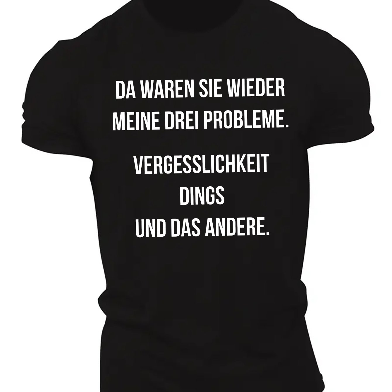 Short-sleeved Summer T-shirt For Men In German Style