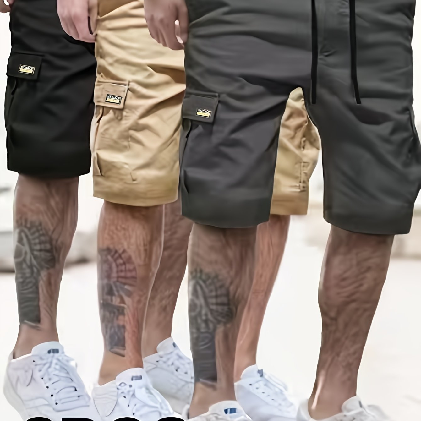 3pcs Summer Multi- Workwear Shorts For Men, Fashionable Casual Shorts, Versatile