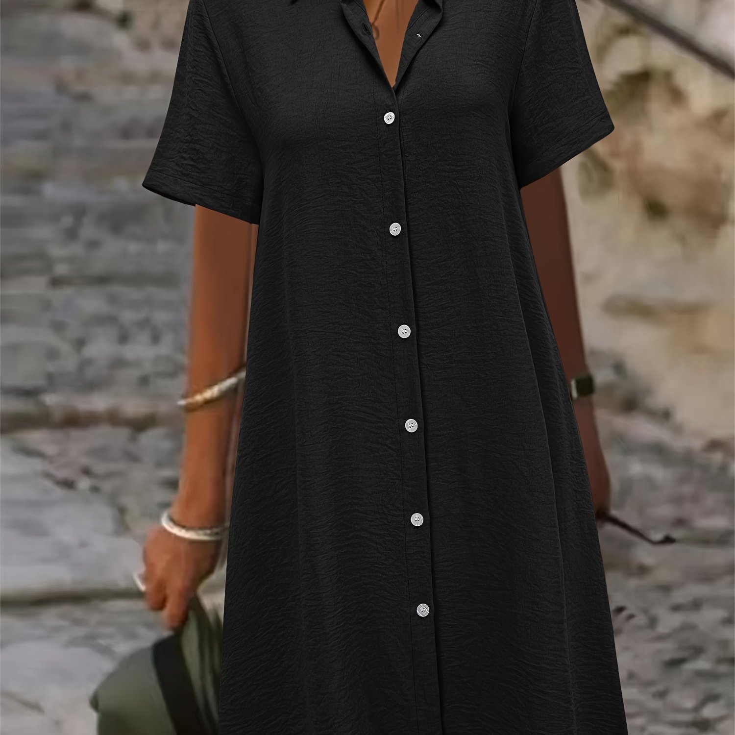 Fashion Women's Shirt Dress
