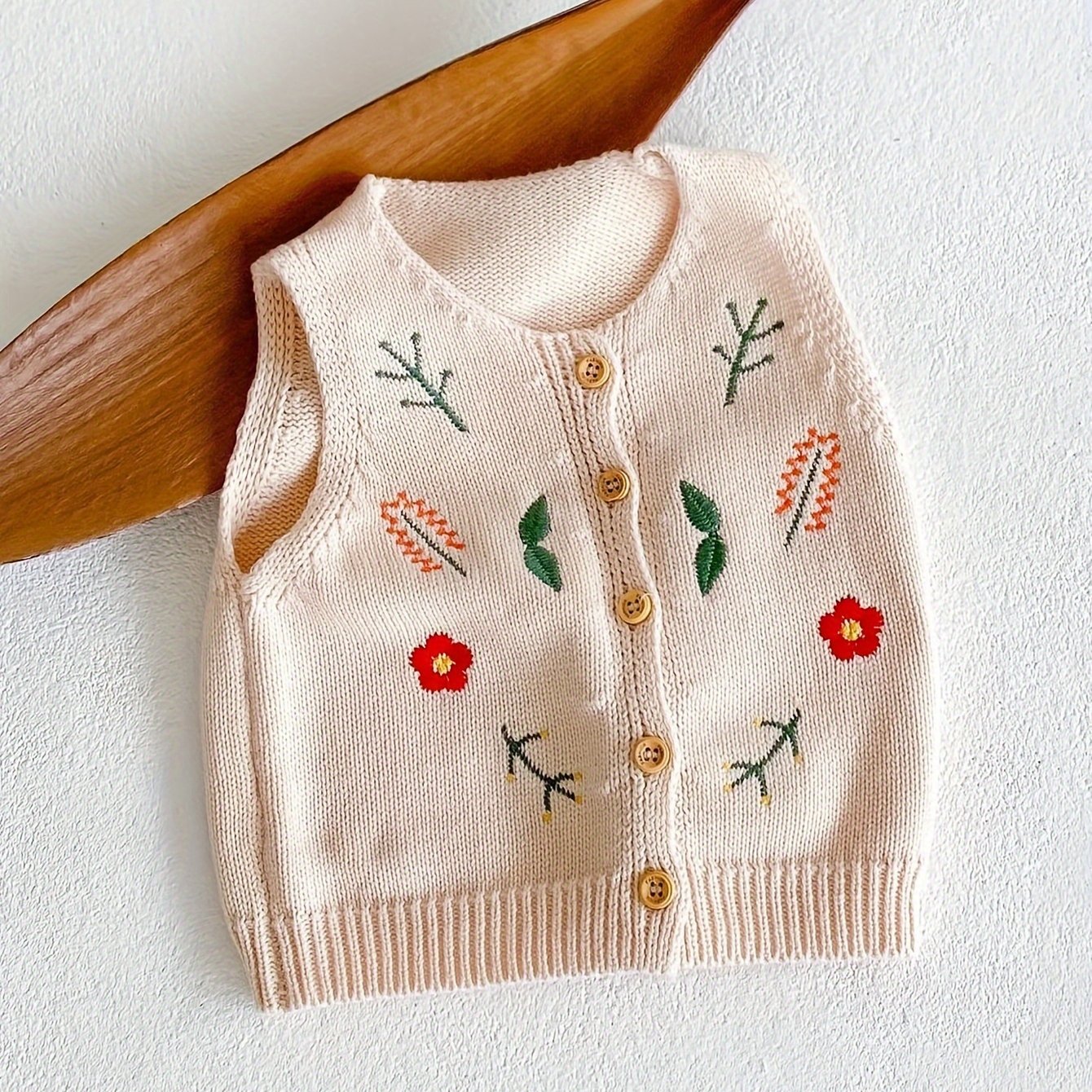 Newly Popular Versatile Vest For Babies, Featuring Embroidered, Perfect For Autumn And Winter