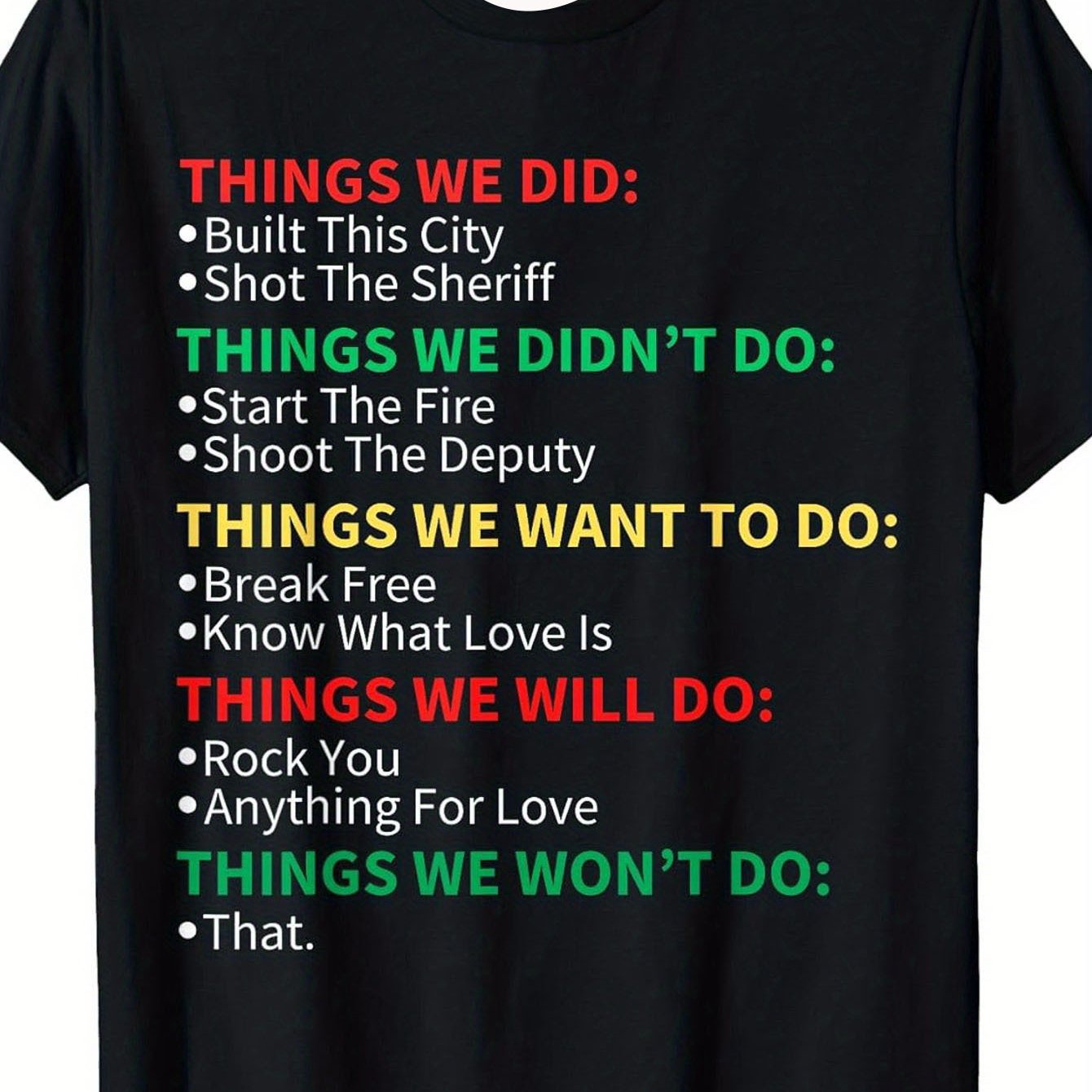 TEMU Men's Retro "this City" Lyrics T-shirt - Vintage Music Band Tee With Lyrics And Album , Short Sleeve Crew Neck Casual Shirt, Suitable For