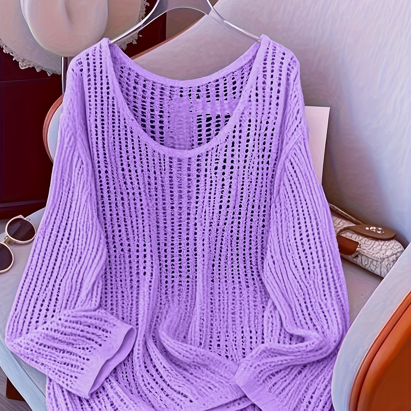 TEMU Plus Size - Plus Size - Long Sleeve Sweatshirt