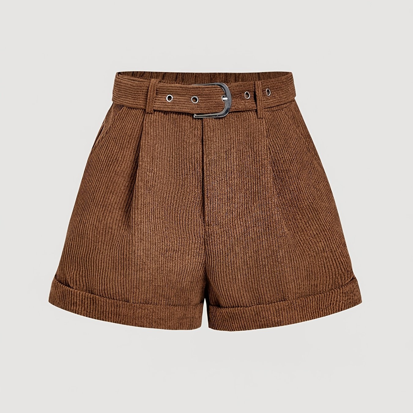 Women's Slanted Pocket Corduroy Shorts
