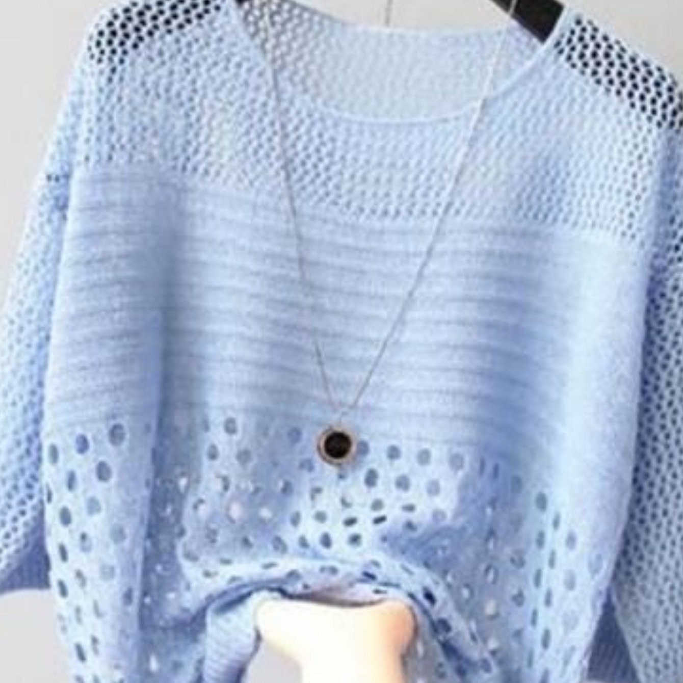 TEMU 【新着】カットアウト 夏 ボトム シャツ レディース ゆったり プルオーバー 薄手 ブラウス ネット シャツ