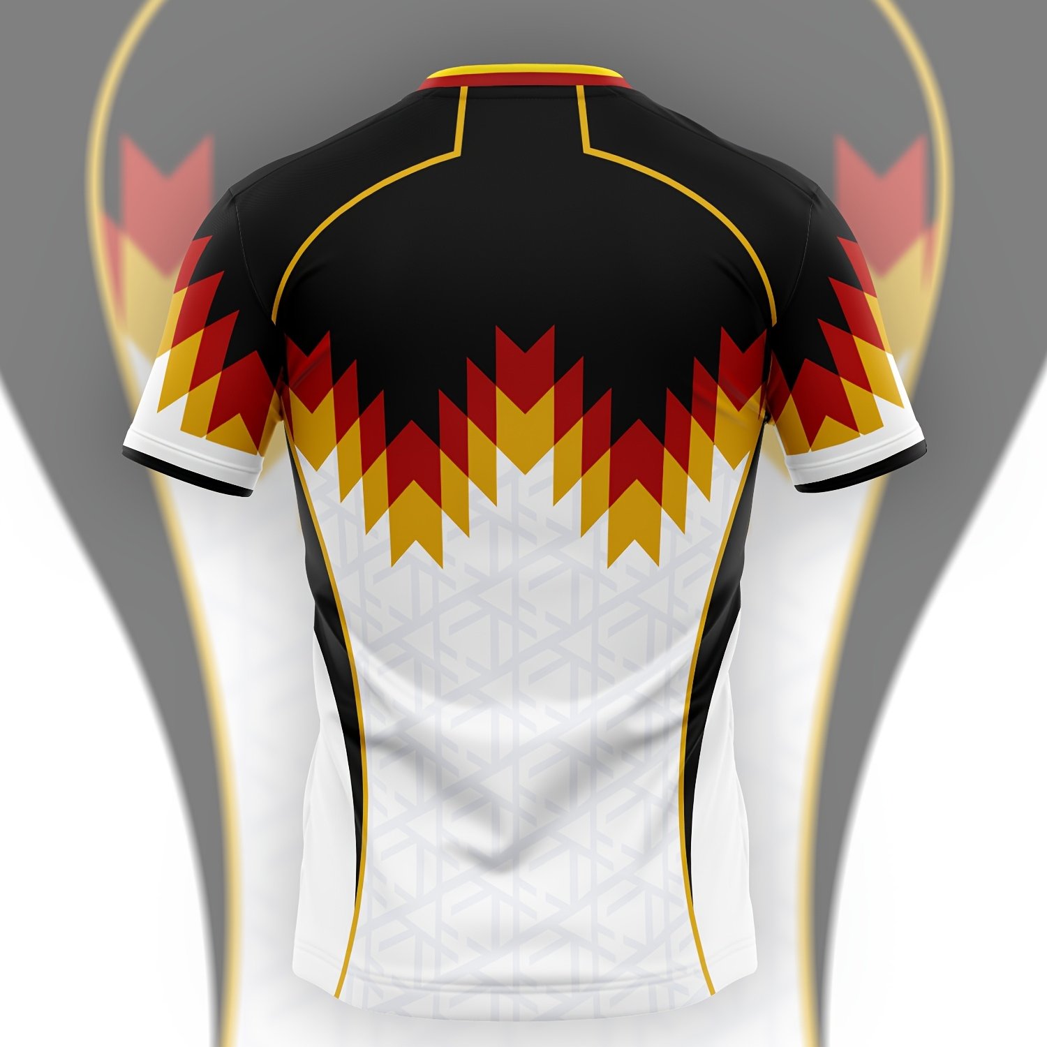 Image of German Retro Special Edition Football Jersey, New Release, Unisex Sports T-shirt, Training Jersey For Men And Women, Casual Wear