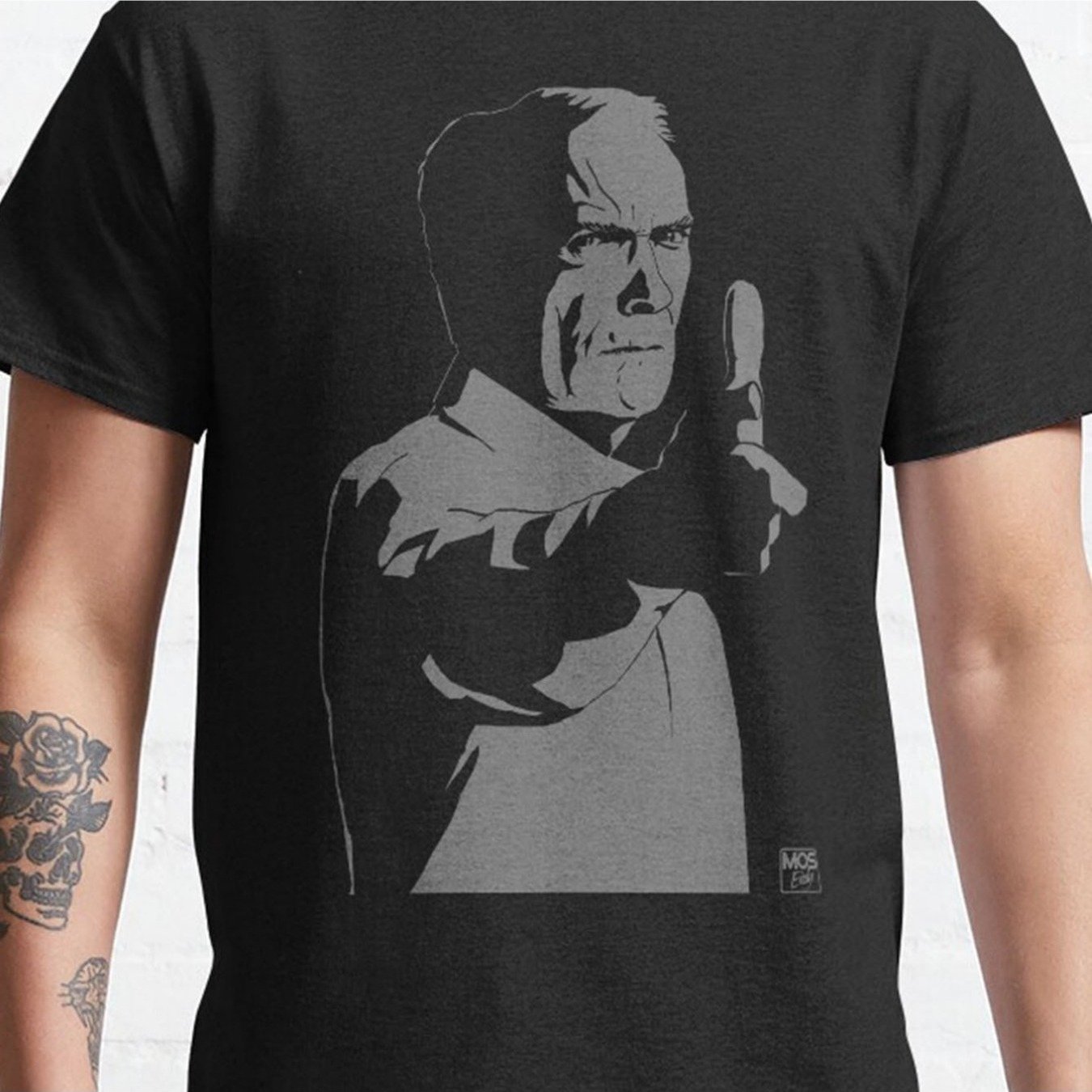 Image of Plus Size Men's Graphic T-shirt - Heavyweight Short Sleeve 220gsm, Minimalist And Design, Machine Washable, Casual And Office Wear, Iconic Look