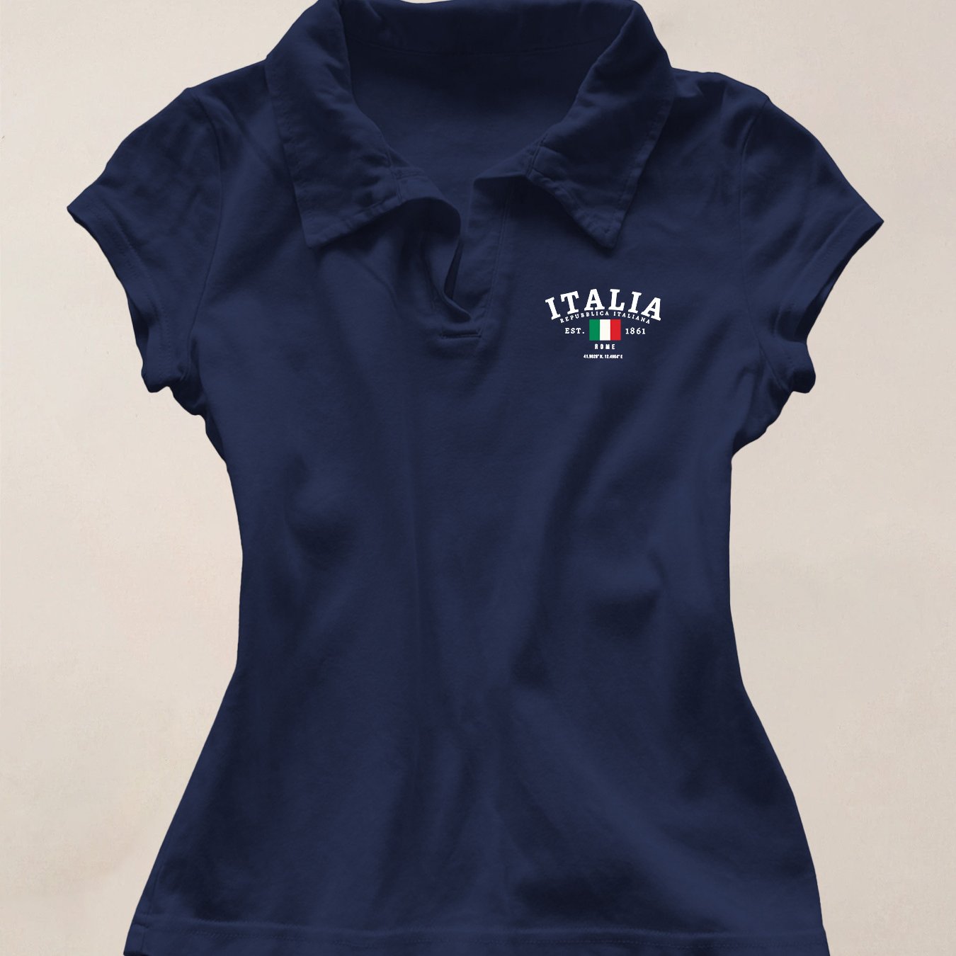E-shop Polo-Shirt mit kurzen Ärmeln für Damen, schlankes Schnitt, neues Sommer-Top im amerikanischen Vintage-Stil