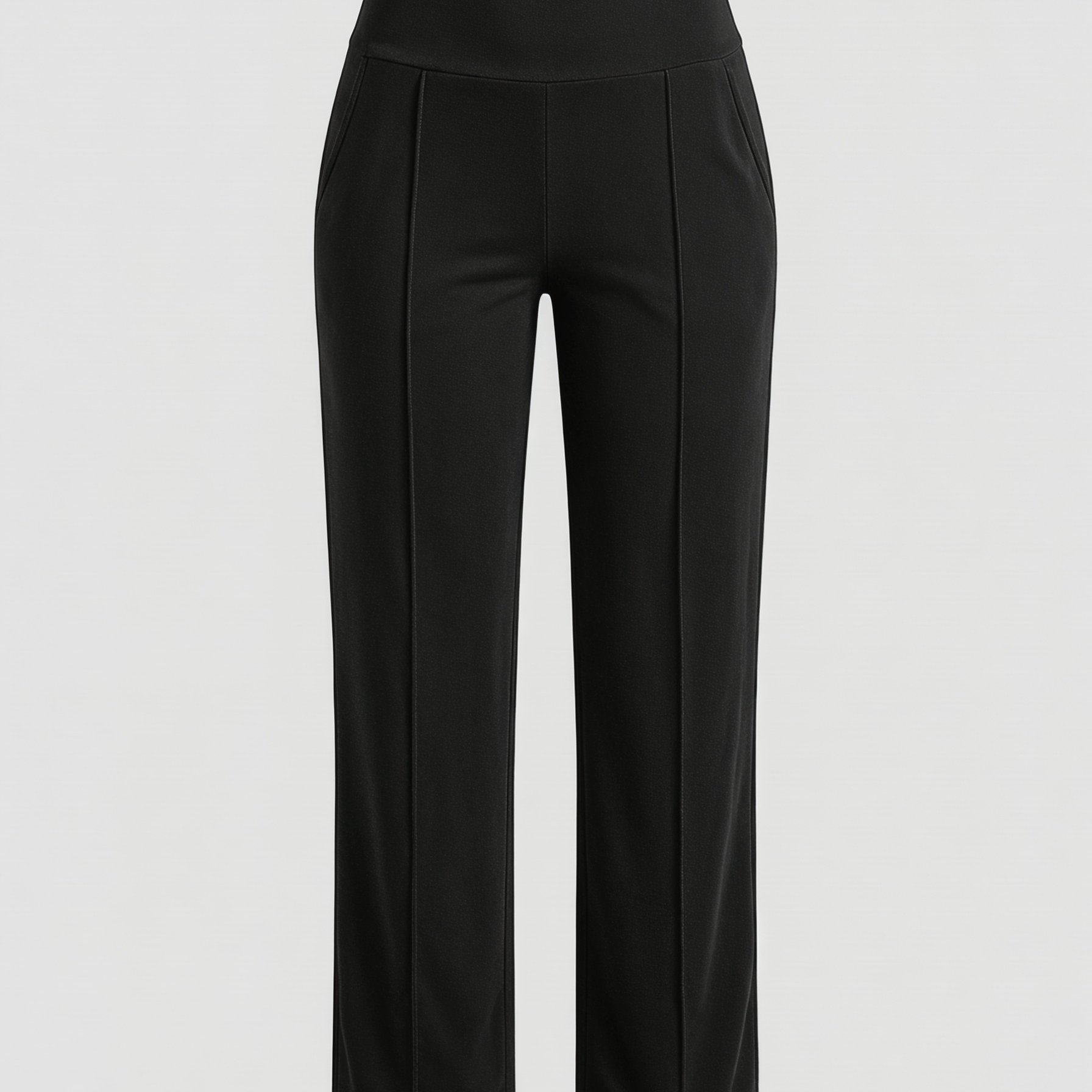TEMU Pantalon Femme à Coupe Moulante avec Double Poche, Pantalon Décontracté à Taille Haute qui Rafine le Ventre