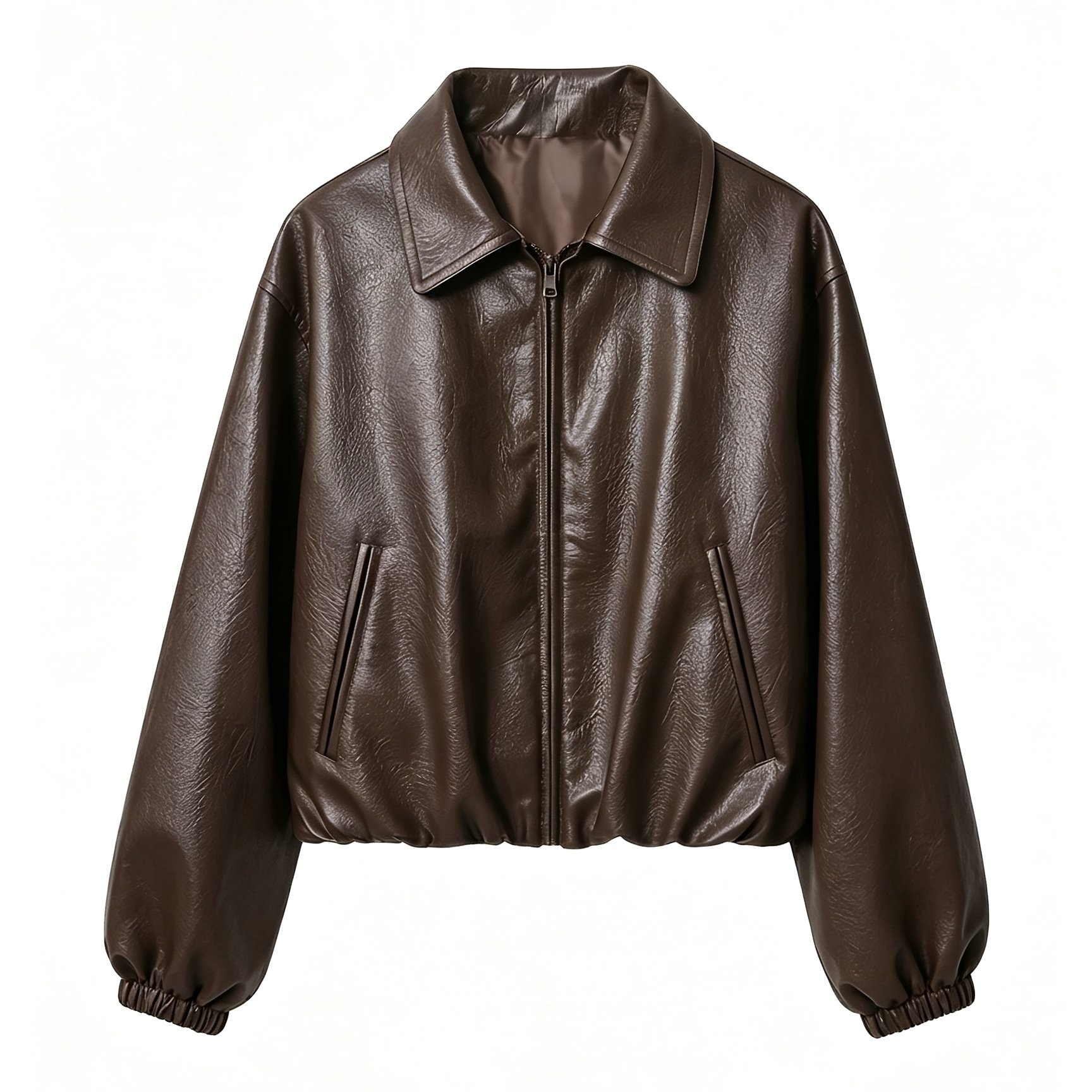 TEMU Giacca da donna Zllz in PU con zip intera e , blazer da moto - Giacca a vento in PU, tuta di volo a per , casual e aviazione, giacca invernale