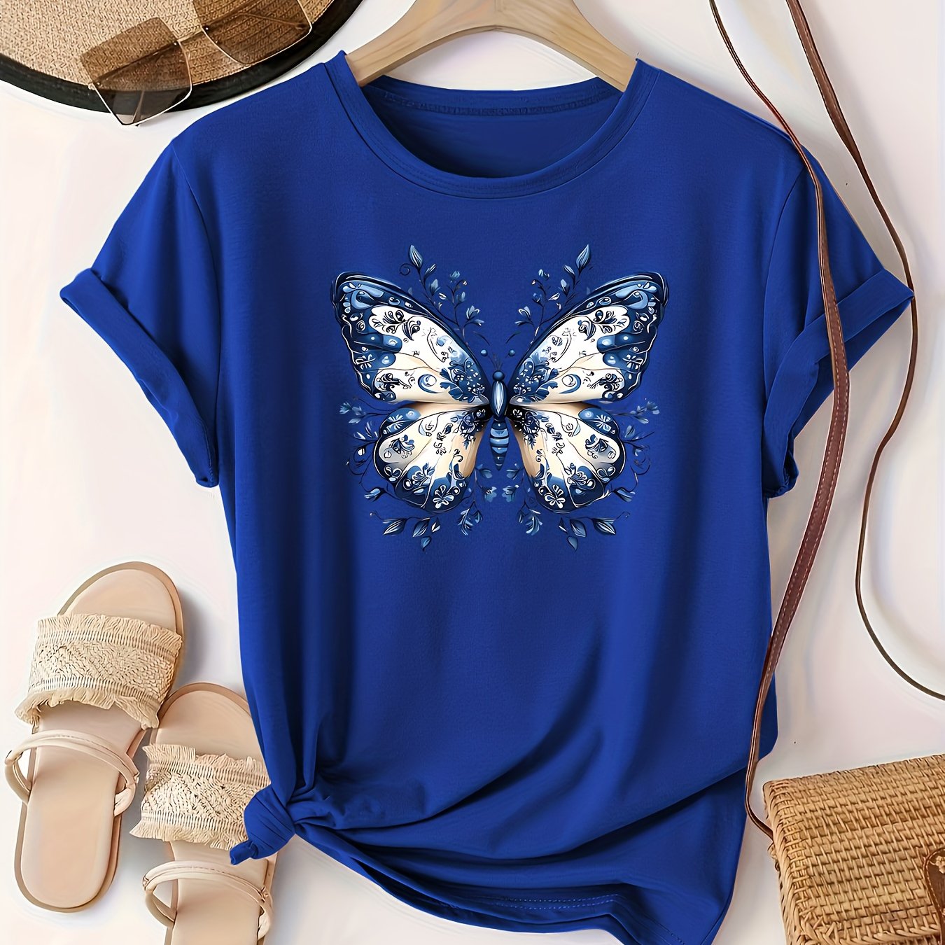 Plus Size - Plus Size - Print Plus Size Trendy Fashion Women's T-shirt