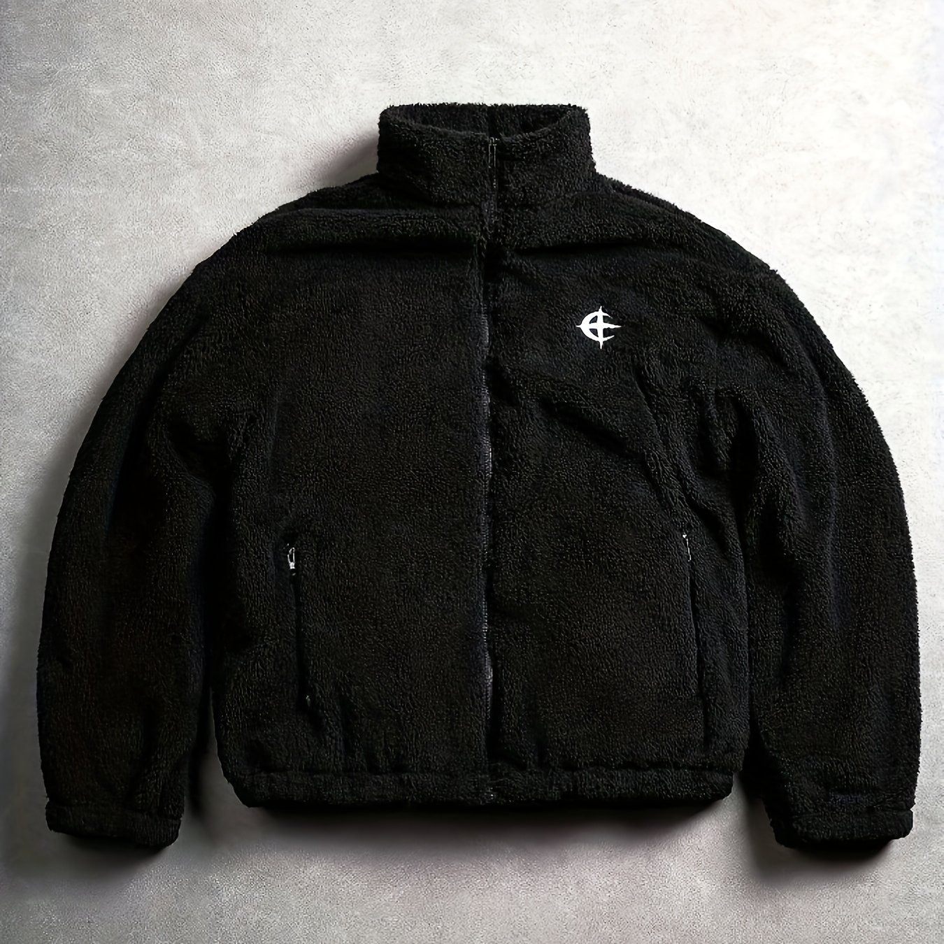 Streetrush Men's Casual Embroidered Velvet Jacket, Autumn/winter, 2000s Style