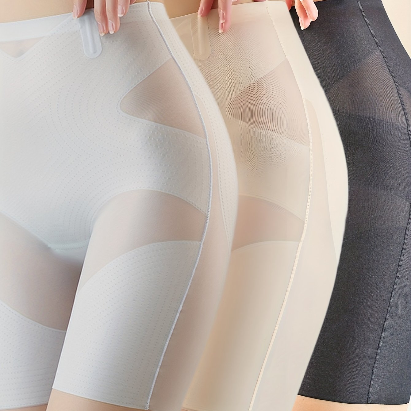 3pcs Shorts With Lifting, Lightweight And Comfortable Shapewear Panties For A Stomach